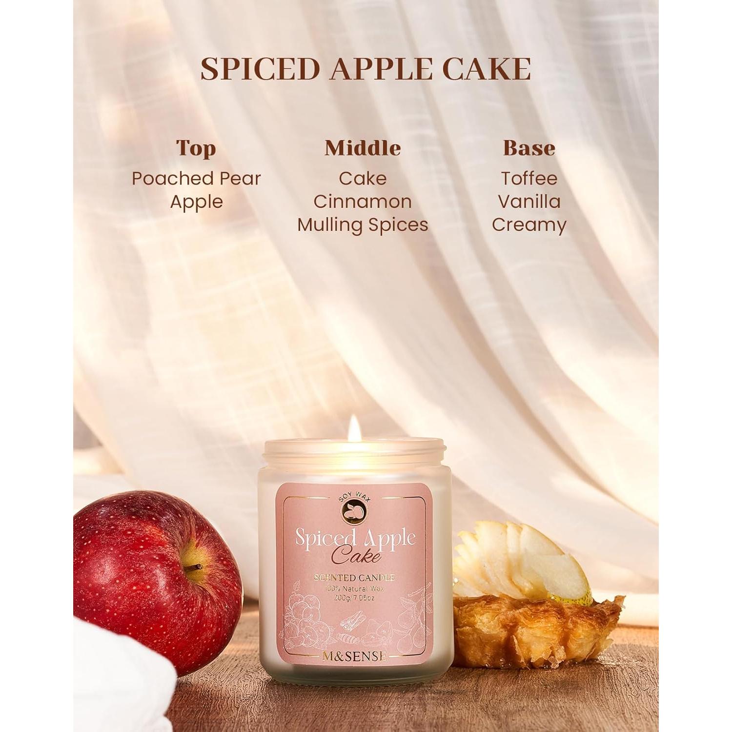 Conjunto de Velas de Soja M&SENSE - 4 Aromas Otoñales 1.77 kg