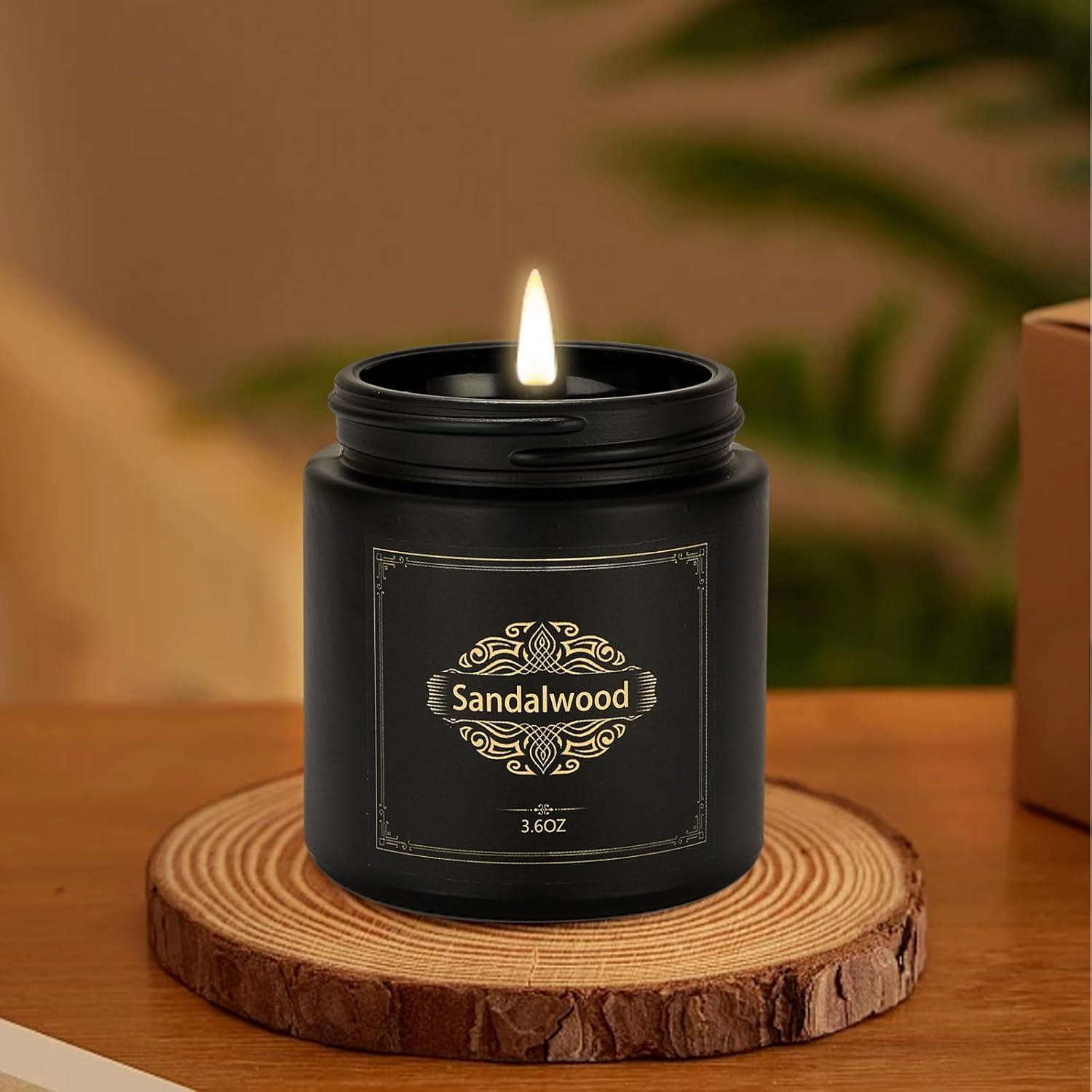 Conjunto de Velas Aromáticas para Hombres 6 Piezas Soja