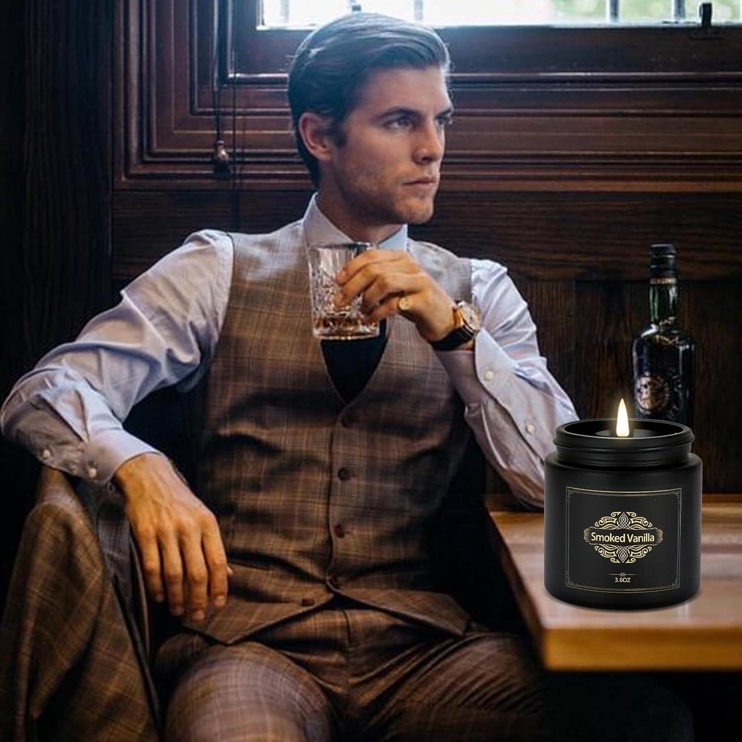 Conjunto de Velas Aromáticas para Hombres 6 Piezas Soja