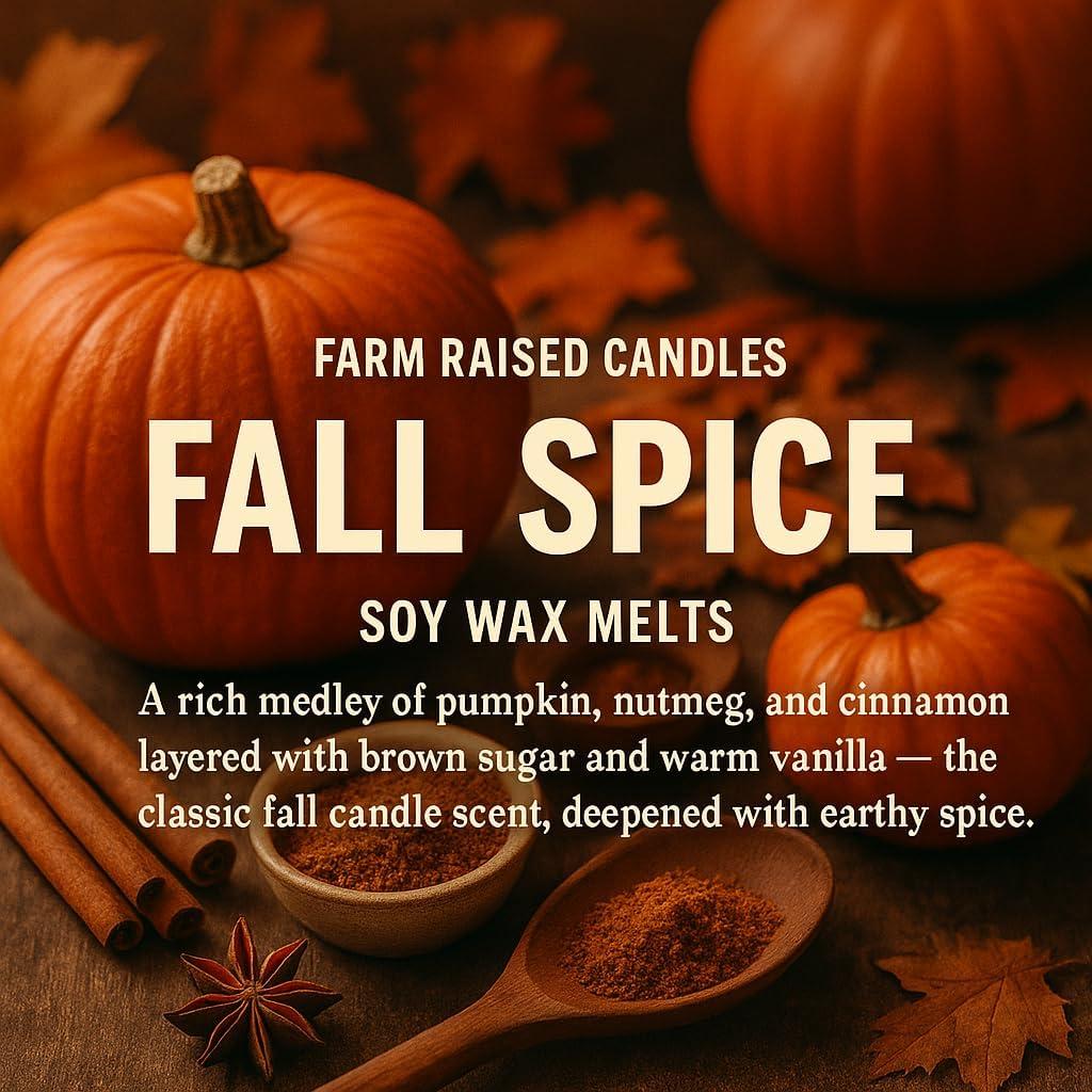 Melts de Cera de Soja Velas Criadas en Granja - Otoño 1 LB