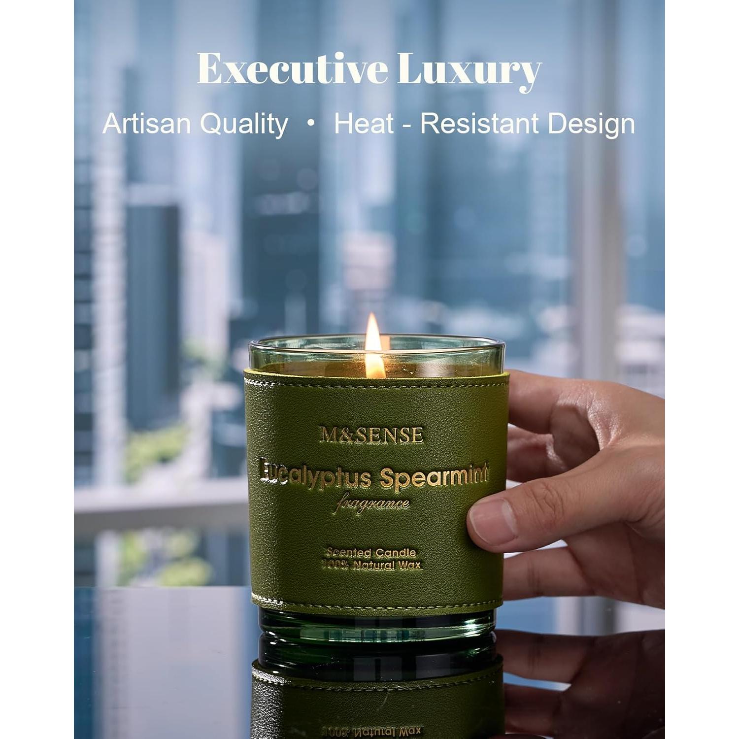 Velas Veganas M&SENSE Eucalipto y Menta 283.5g 42h