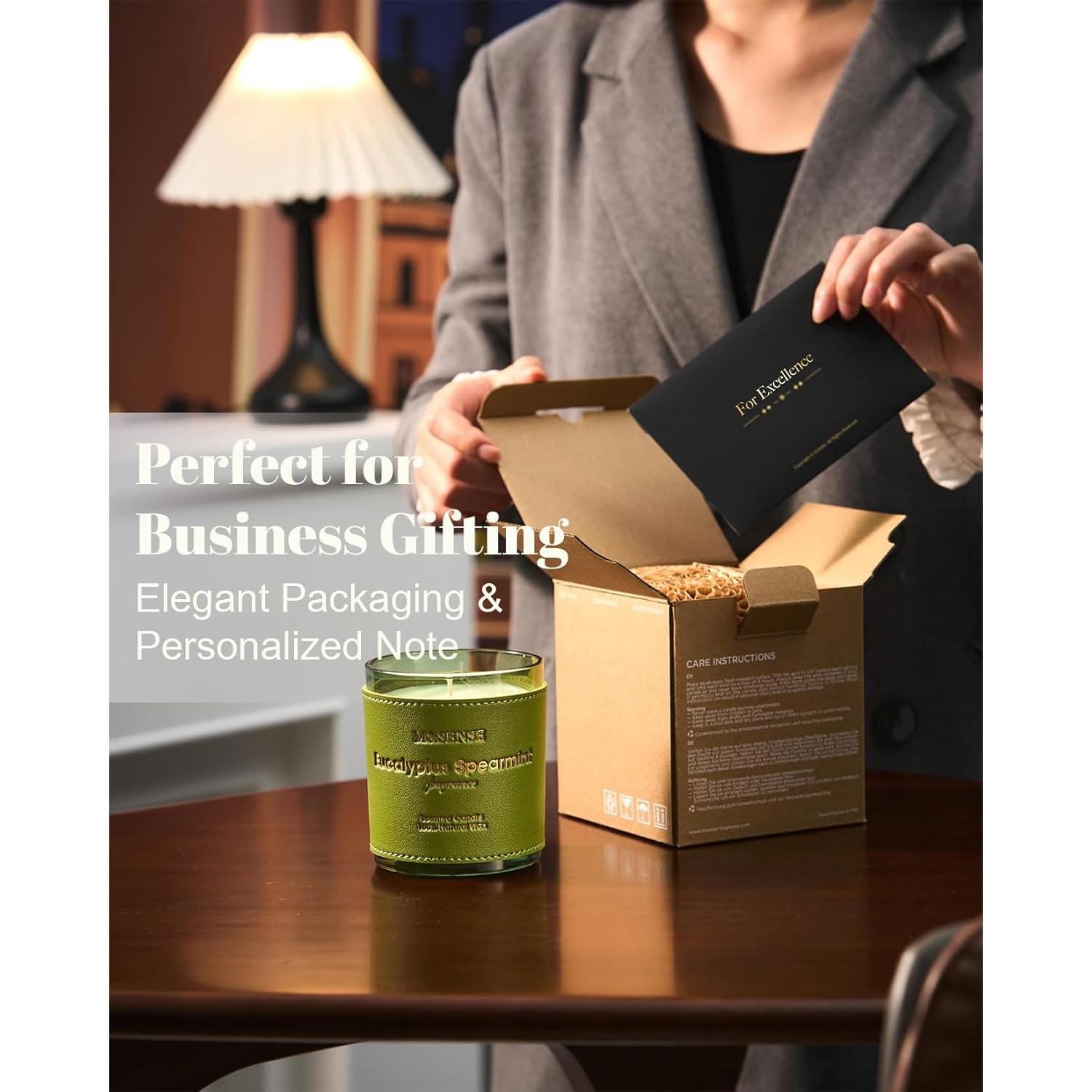 Velas Veganas M&SENSE Eucalipto y Menta 283.5g 42h