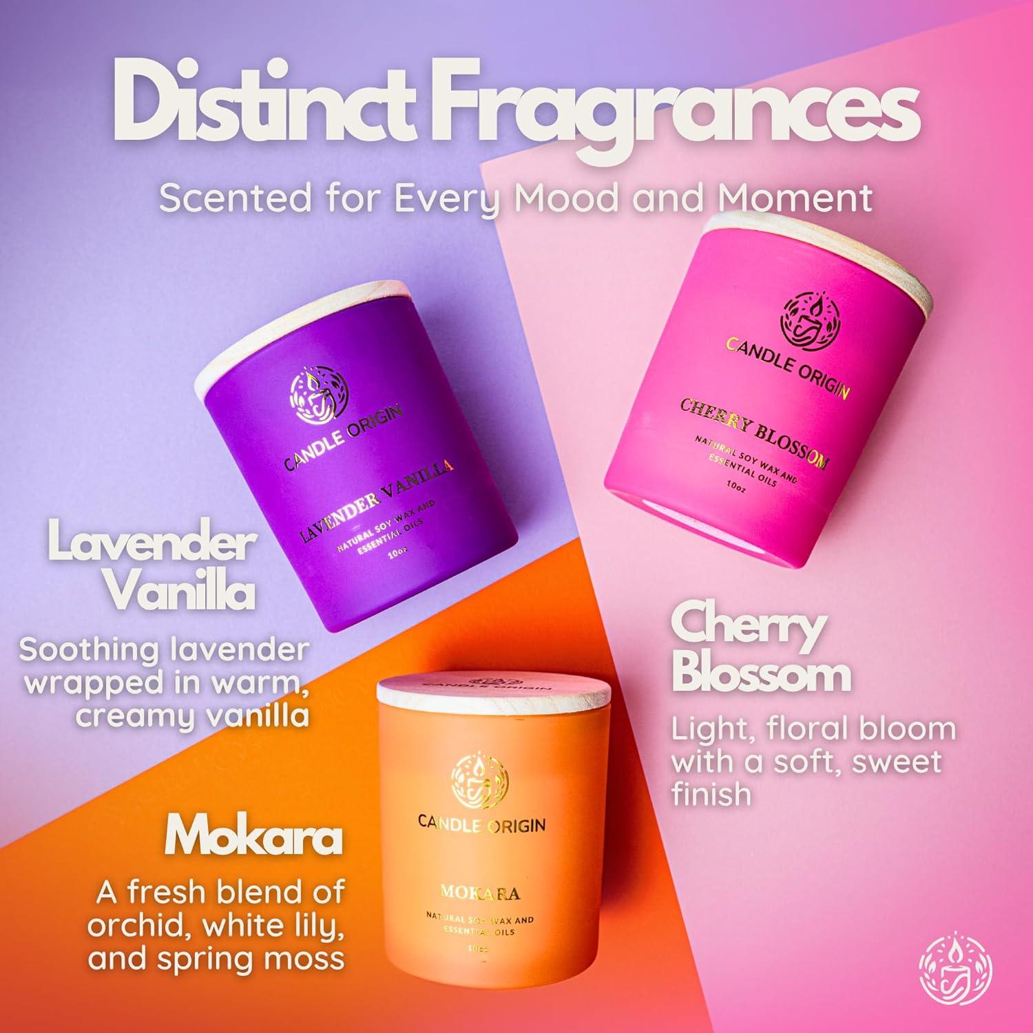 Juego de Velas Aromáticas Candle Origin 3x300g Floral