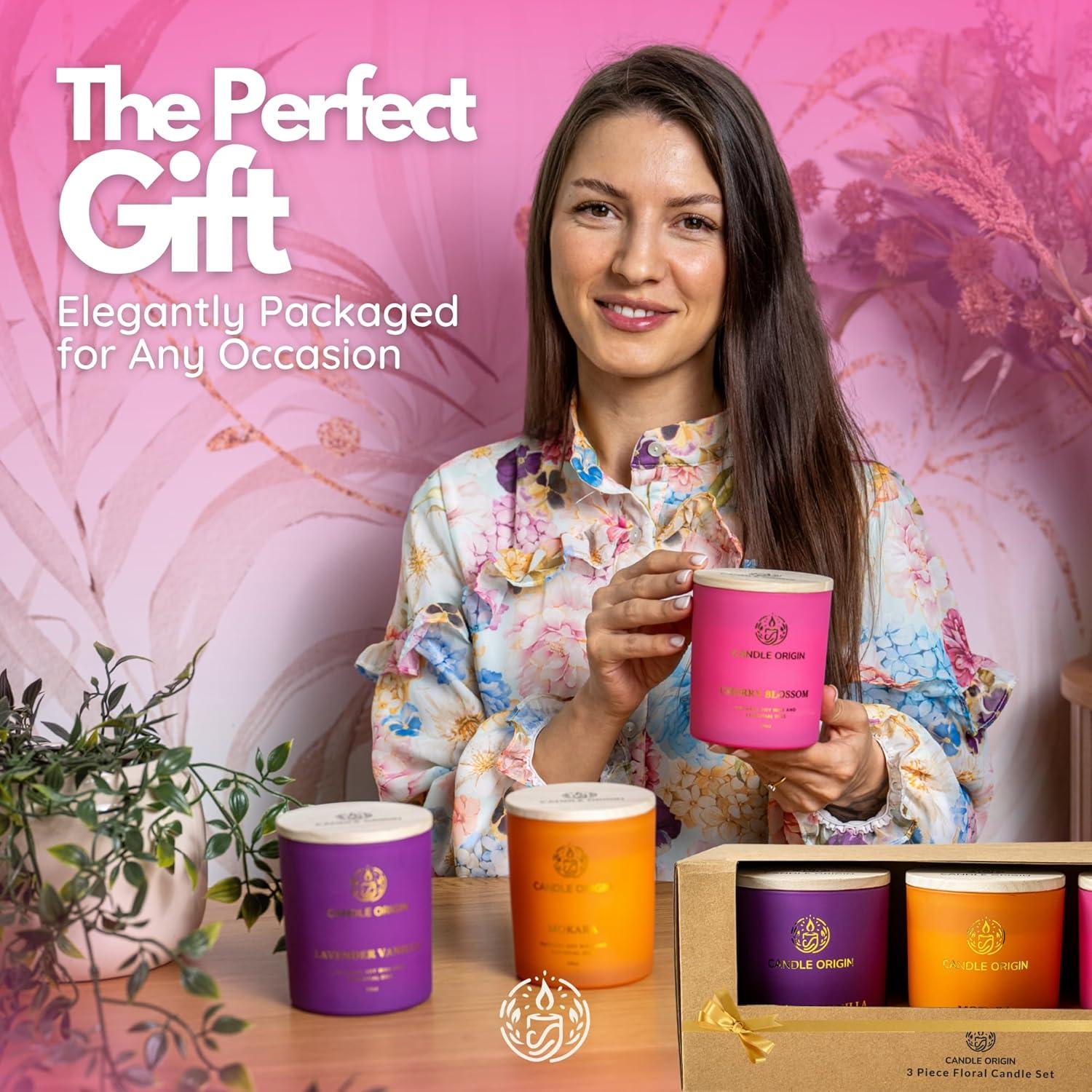 Juego de Velas Aromáticas Candle Origin 3x300g Floral