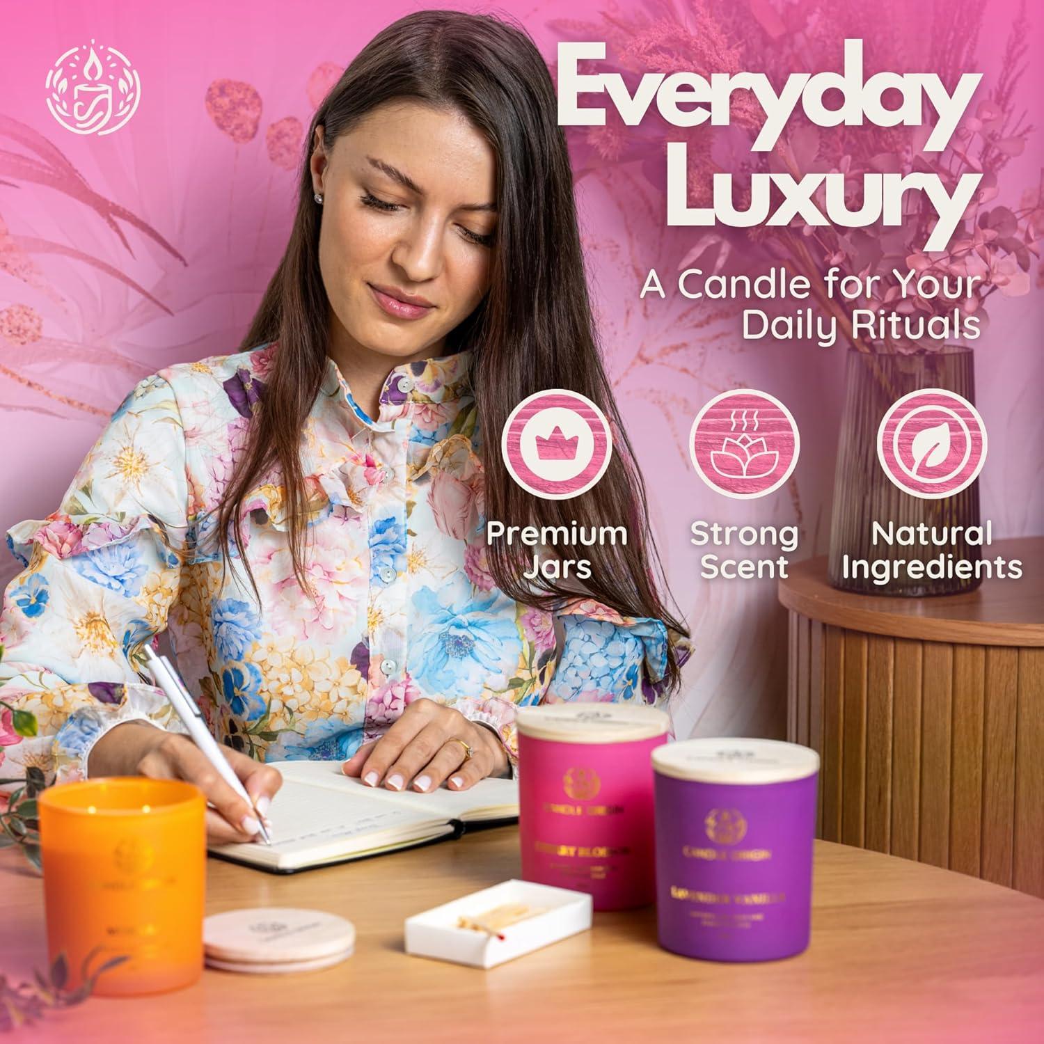 Juego de Velas Aromáticas Candle Origin 3x300g Floral