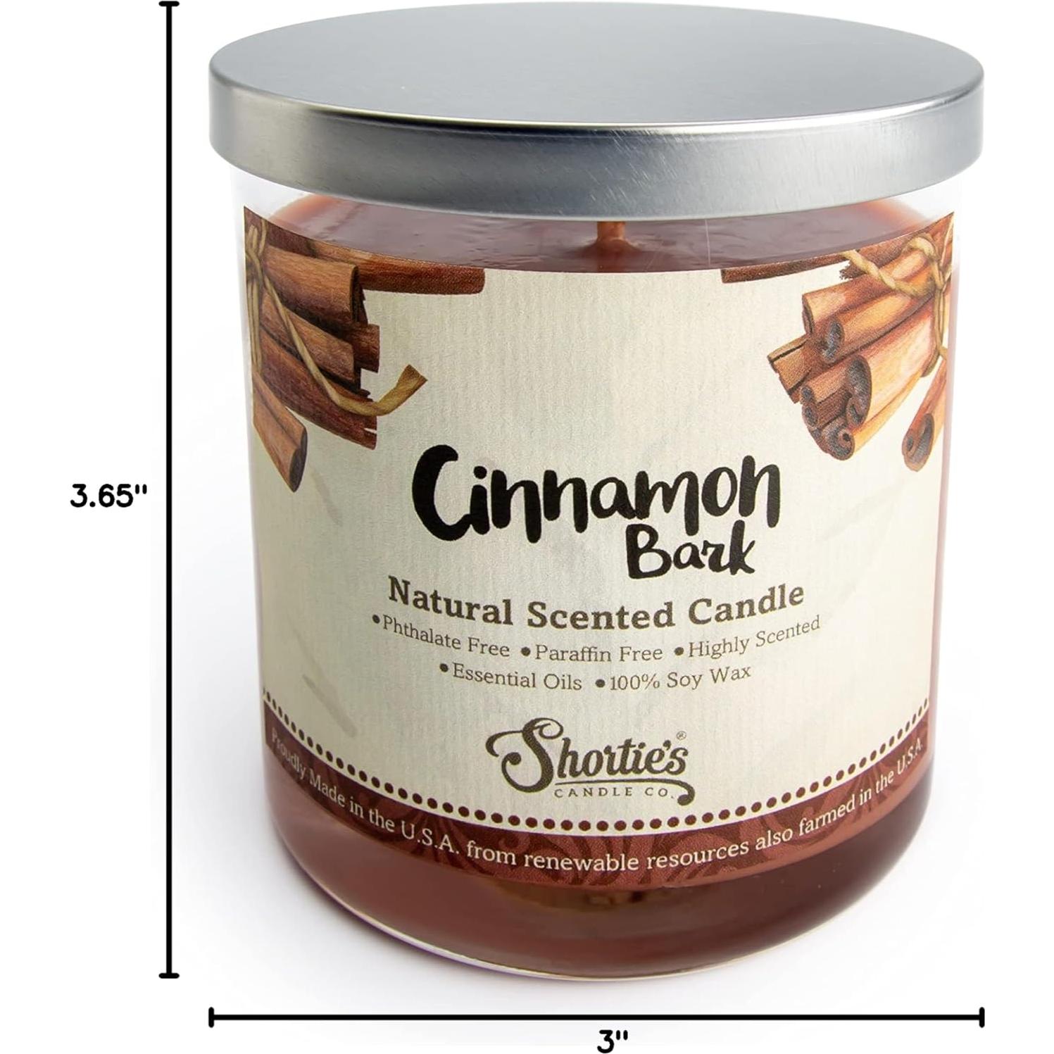 Vela de Soja Natural Shortie's Candle 255g Aroma Canela