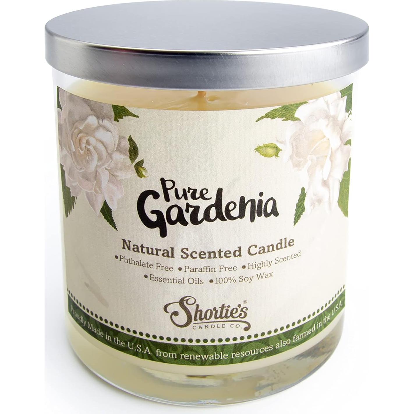 Vela de Soja Natural Gardenia 255g - Quema Limpia y Aromática