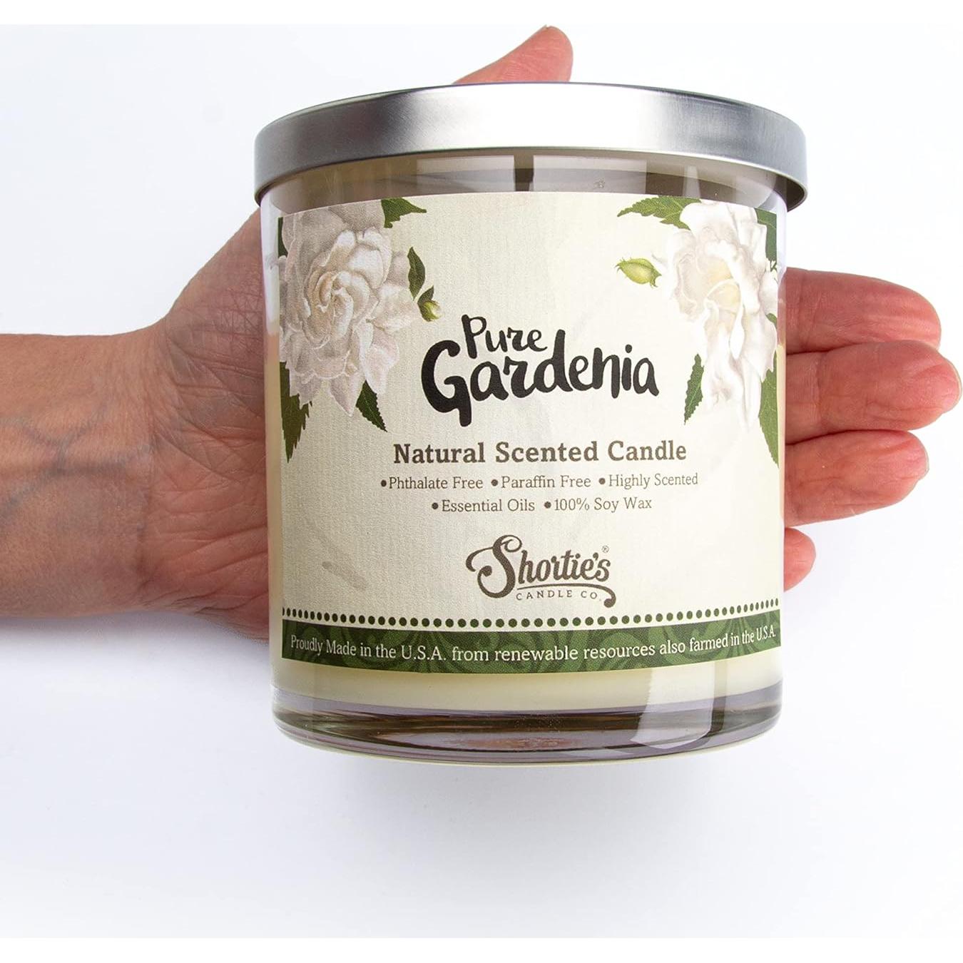 Vela de Soja Natural Gardenia 255g - Quema Limpia y Aromática