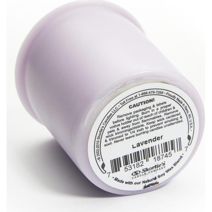 Velas Votivas de Soja Shortie's - Lavanda Inglesa - 6 Recargas