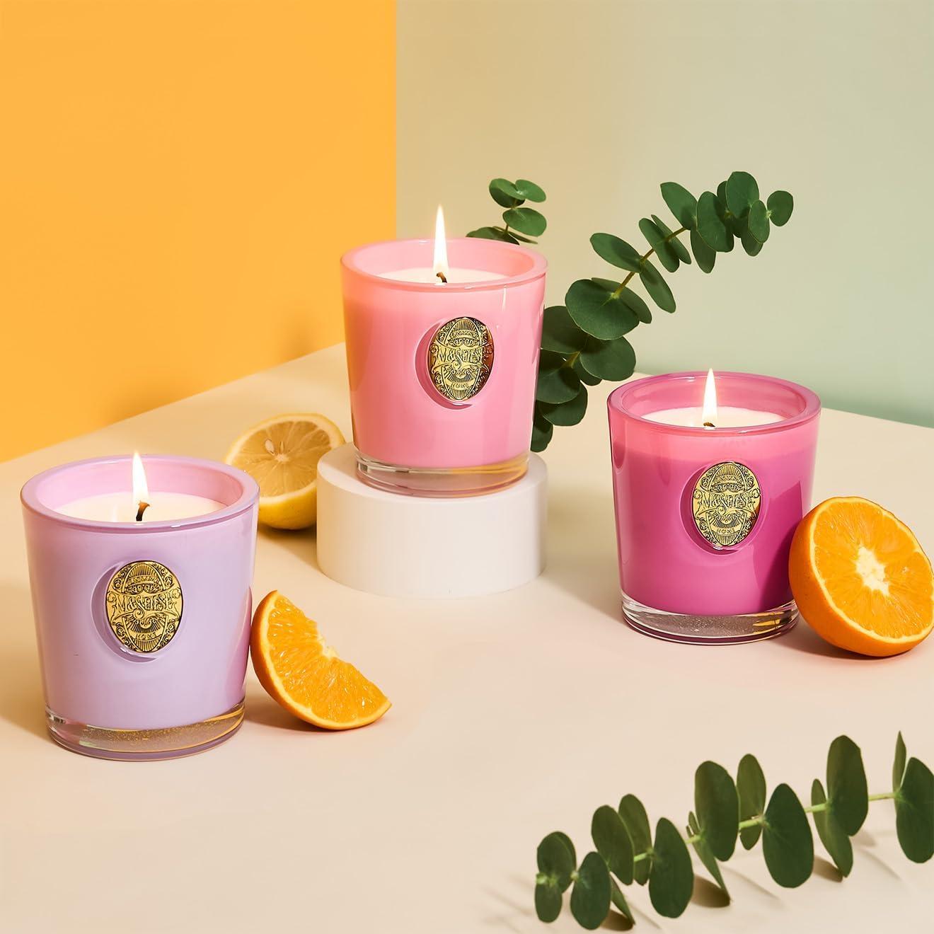 Vela Aromática de Soja M&SENSE Flor de Lila 290g 55H