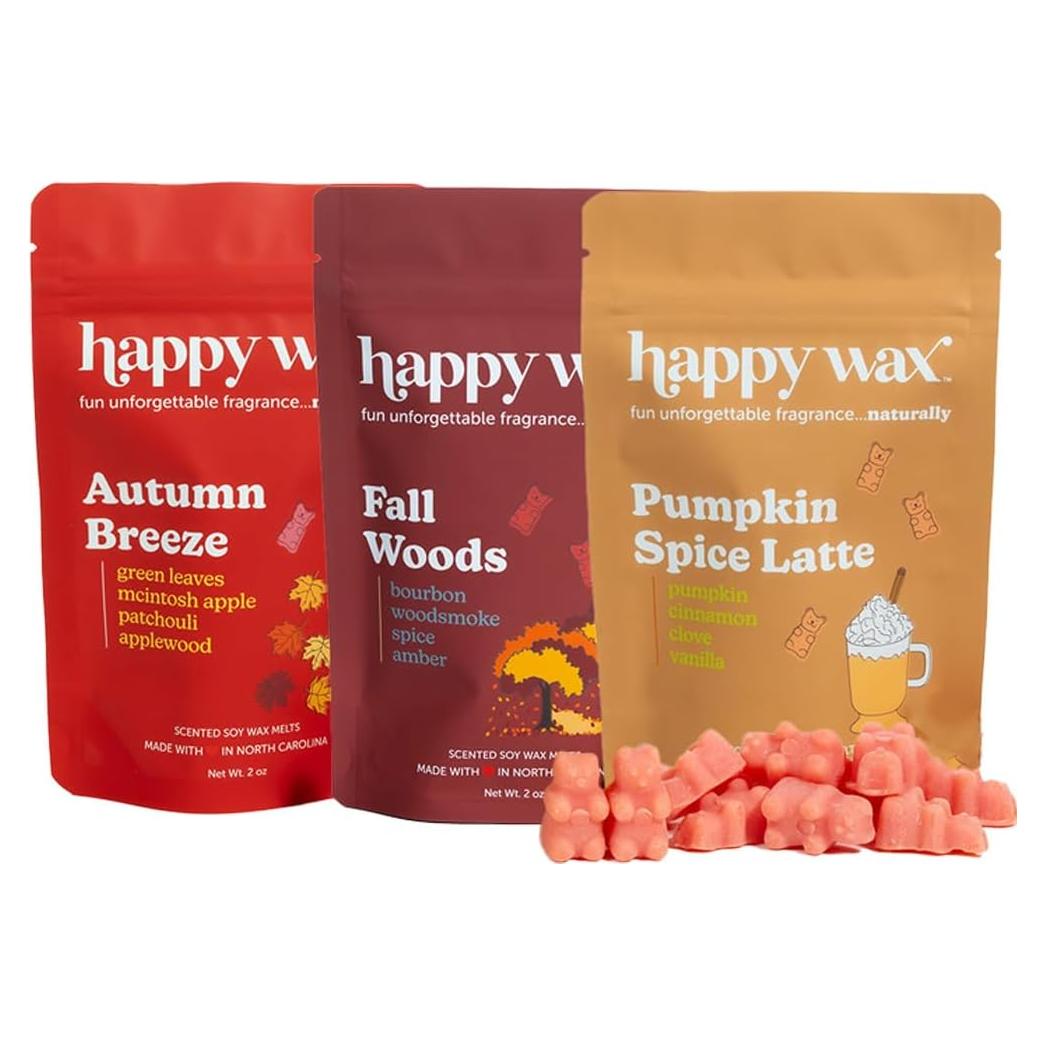 Ceras Aromatizadas de Soja Happy Wax - Mezcla de Otoño 170 g