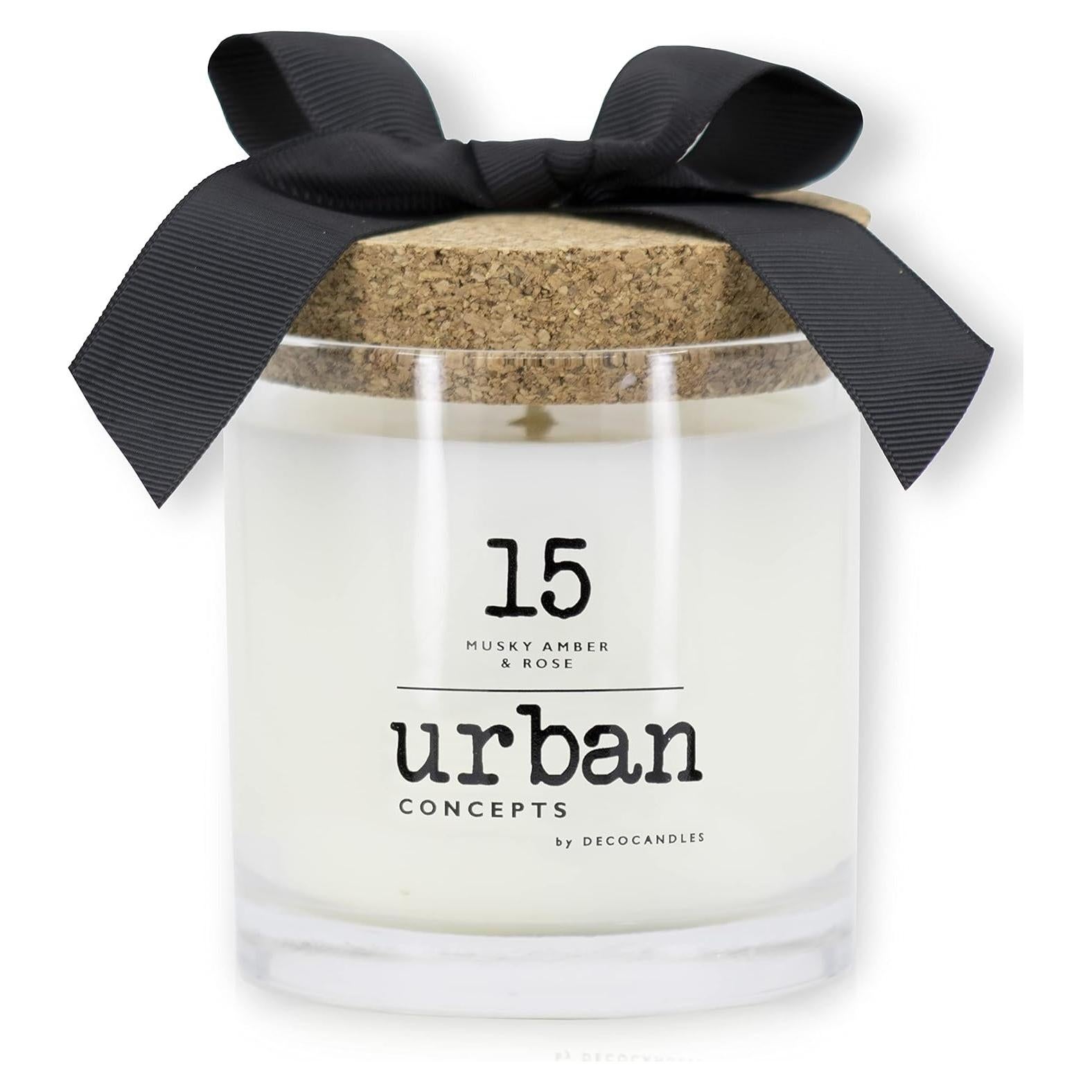 Vela Aromatizada de Soja DECOCANDLES 255 g Ámbar Almizclado