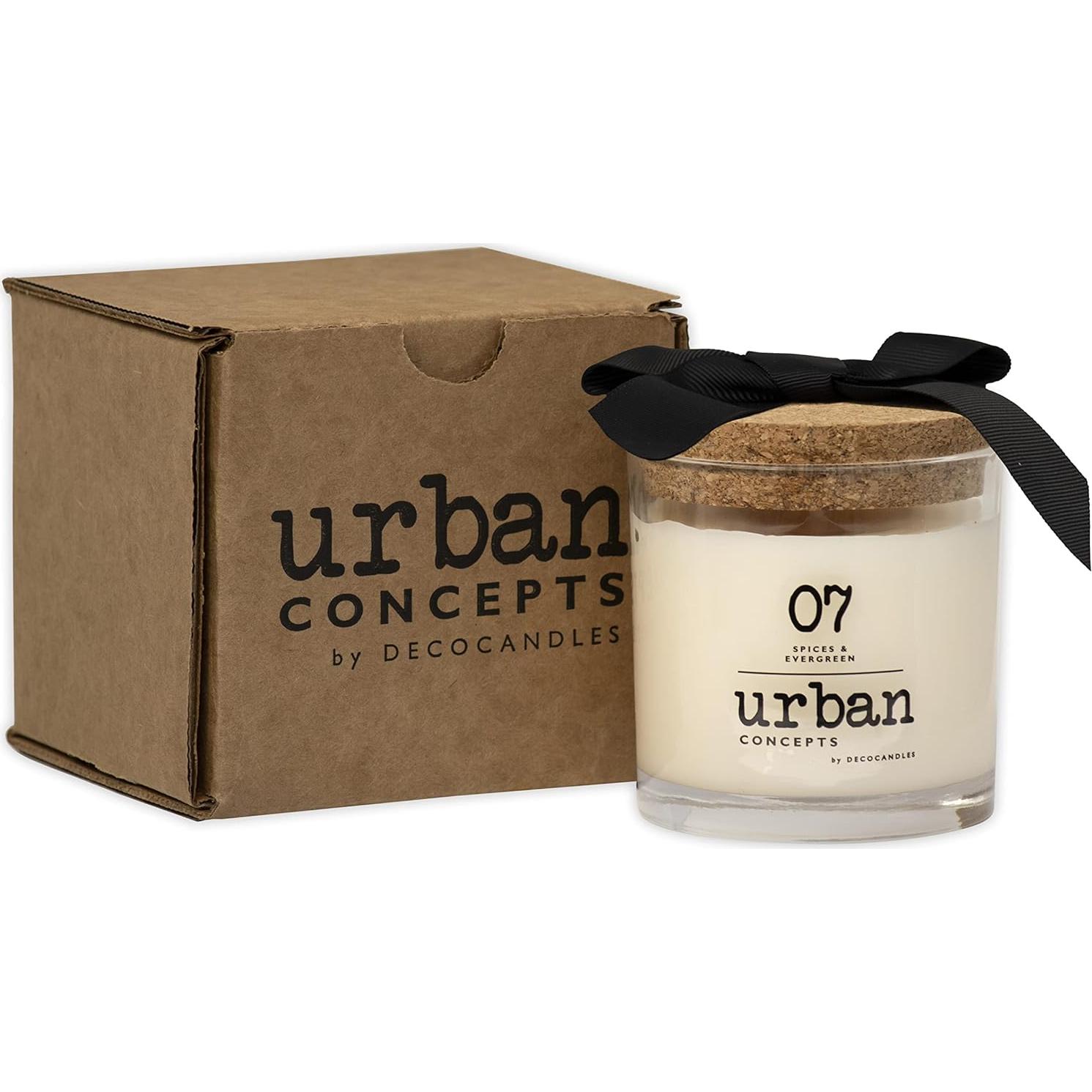 Vela Aromatizada de Soja DECOCANDLES 255 g Ámbar Almizclado