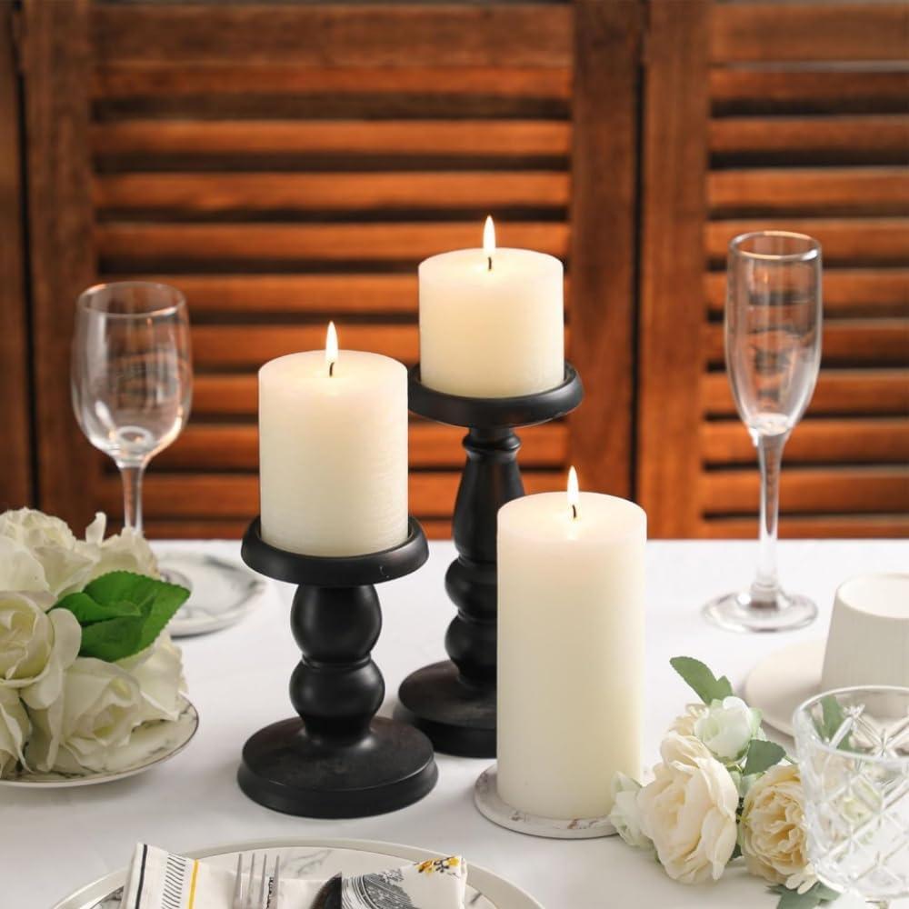 Paquete de 8 Velas Pilar Aromáticas Marfil 5x5 cm Jazmín