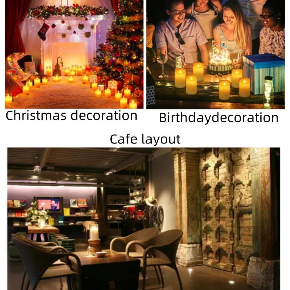 Paquete de 8 Velas Pilar Aromáticas Marfil 5x5 cm Jazmín