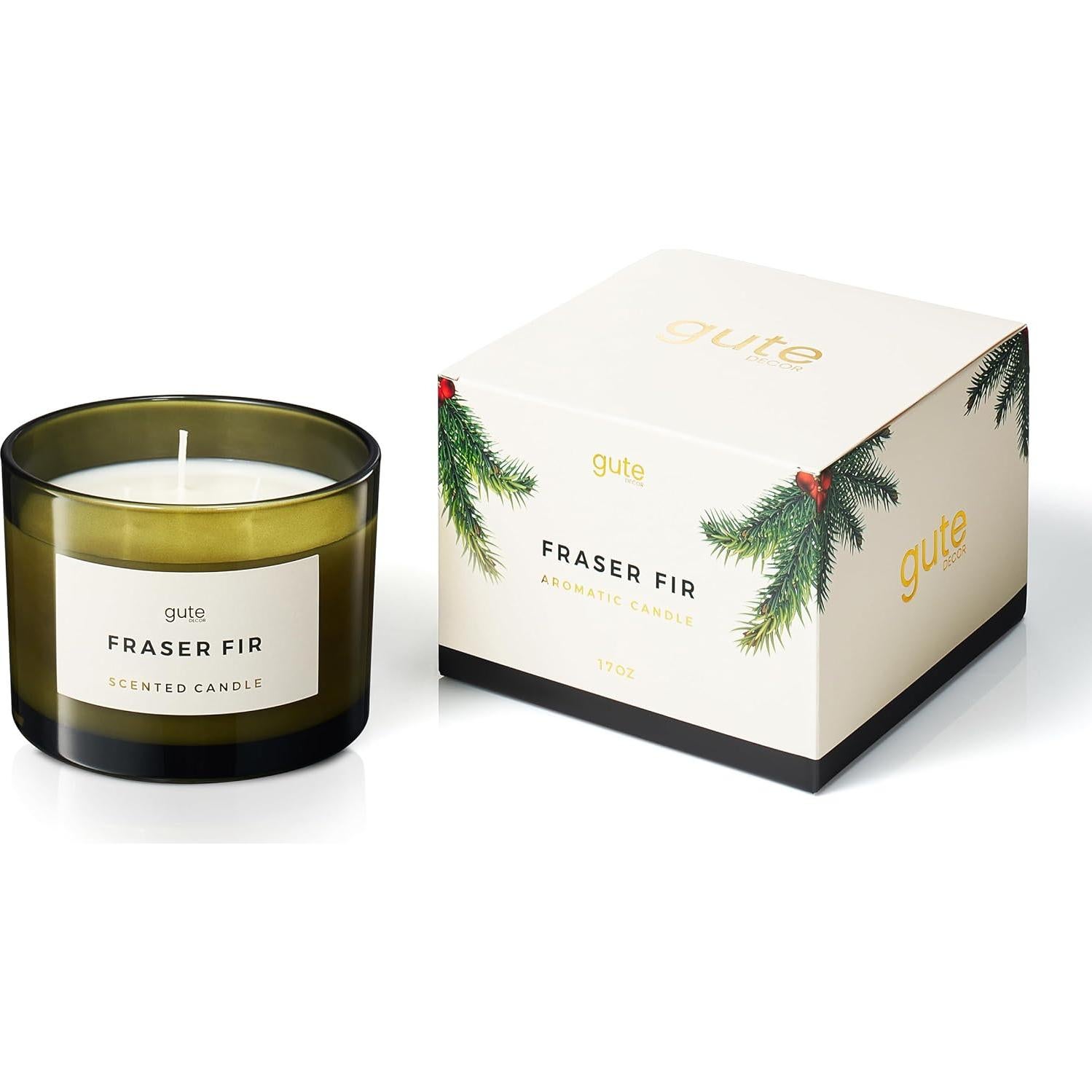 Vela Aromática de Soja 3 Mechas Gute 17oz Abeto Fraser