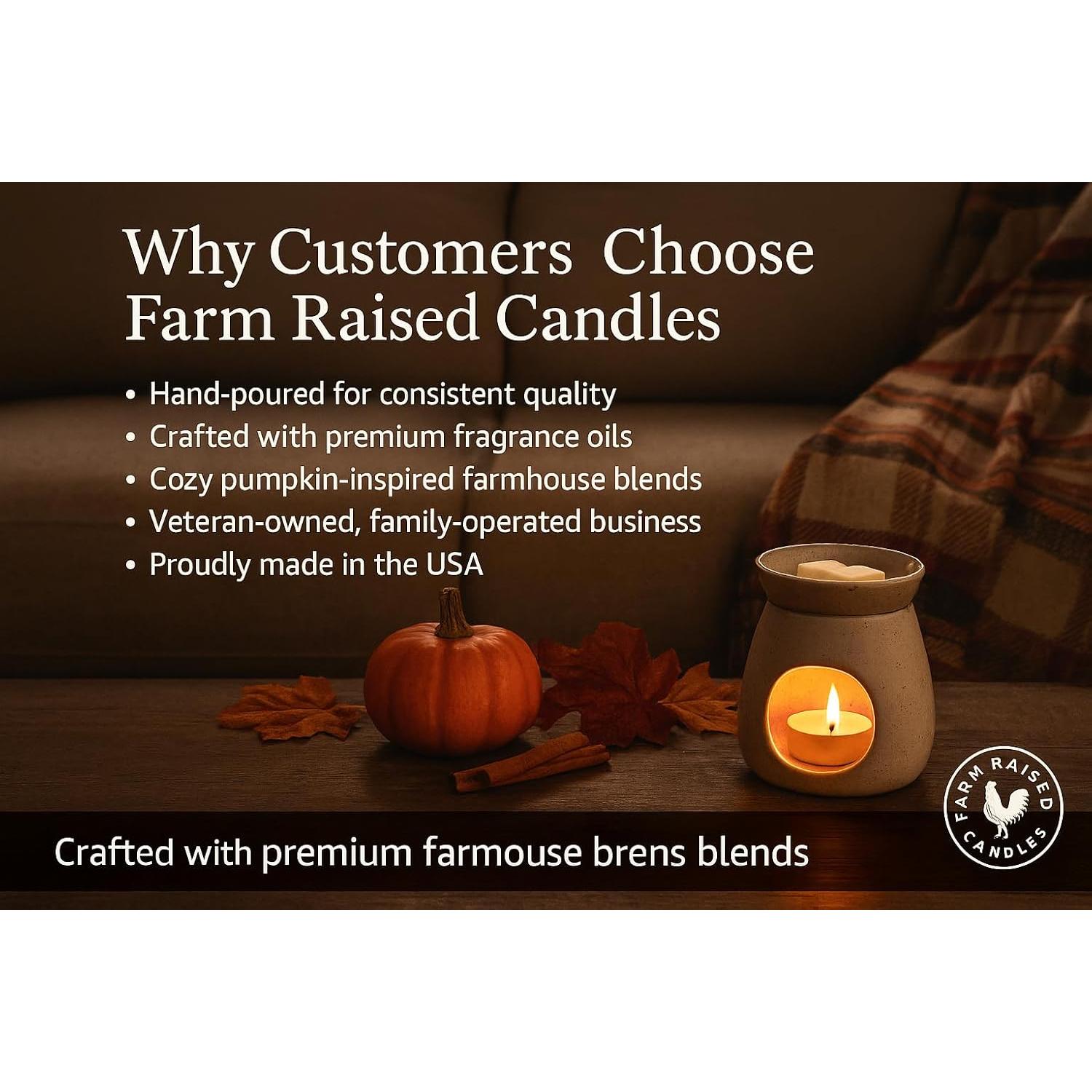 Ceritas de Cera de Soja Velas Criadas en Granja - 5 Aromas Otoñales - 454 g