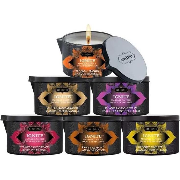 Vela de Masaje KAMA SUTRA 170g - Aceite de Coco y Sándalo