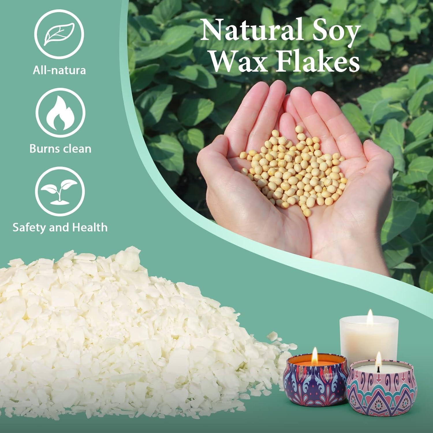 Kit de Fabricación de Velas SAEUYVB - Cera de Soya 0.91 kg