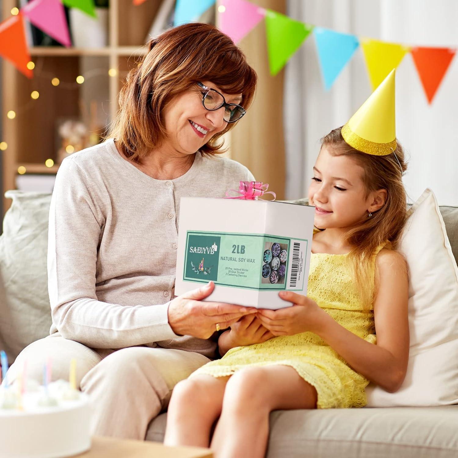 Kit de Fabricación de Velas SAEUYVB - Cera de Soya 0.91 kg