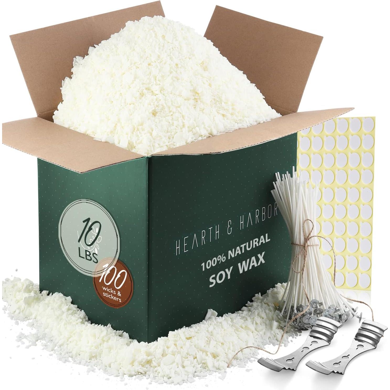 Kit de Fabricación de Velas Hearth & Harbor 4.54 kg Cera Soya