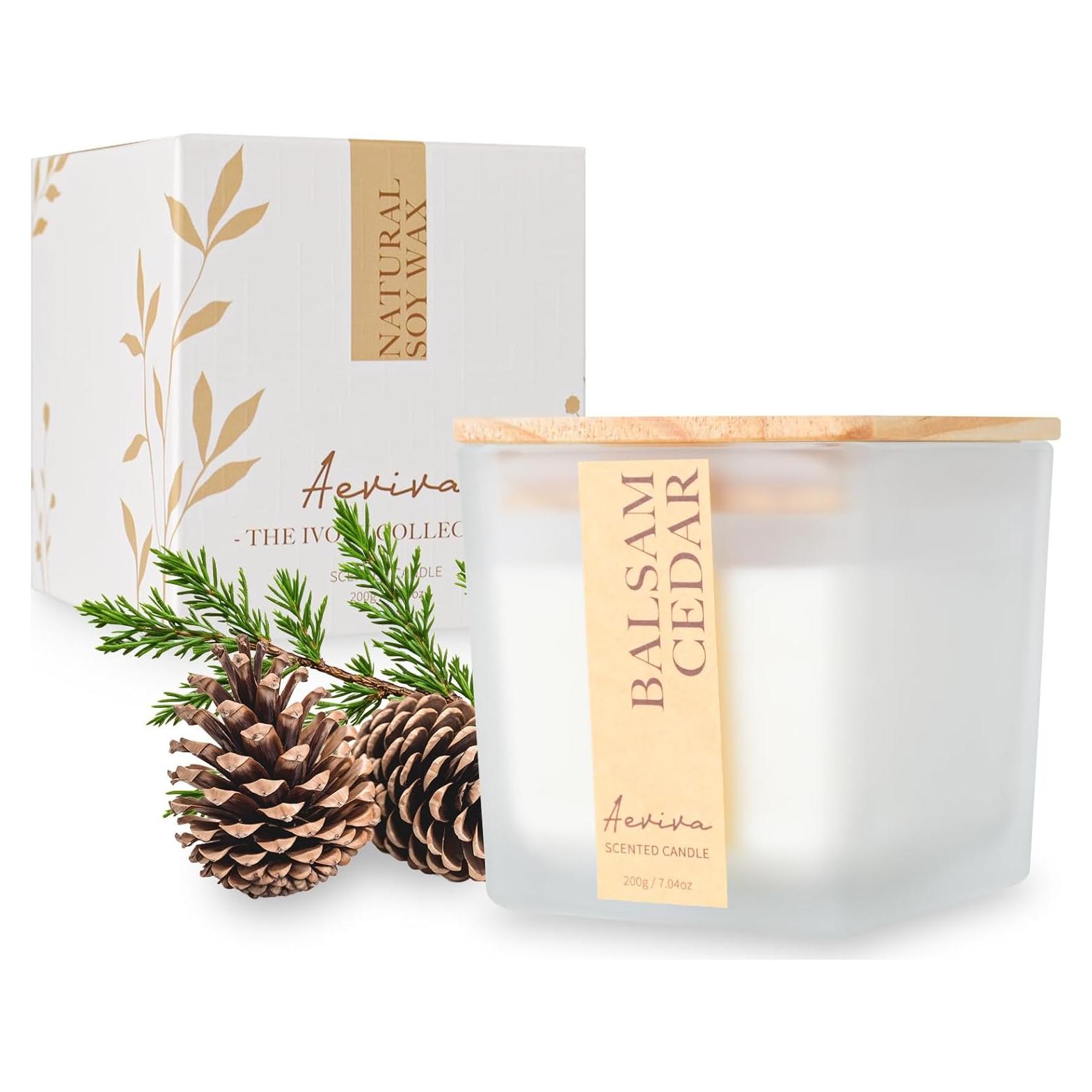 Vela Aromática Aeviva Cedro Balsámico 199.84 g Cera Soja
