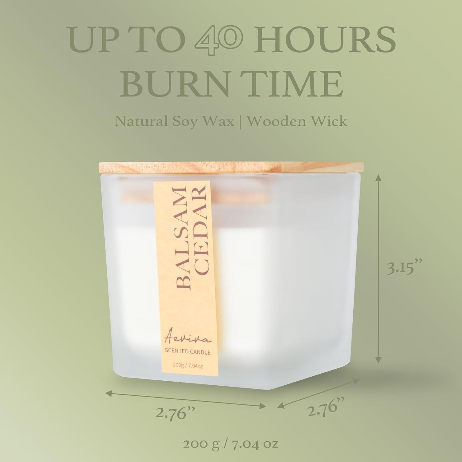 Vela Aromática Aeviva Cedro Balsámico 199.84 g Cera Soja