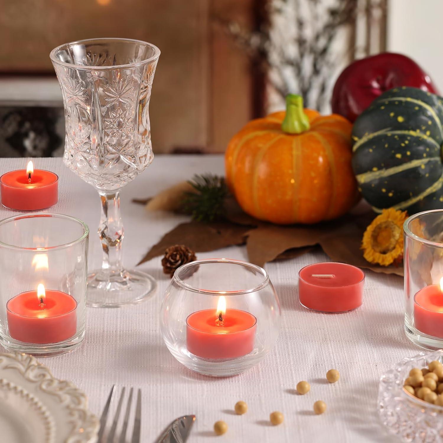 16 Velas de Té Aromatizadas Manzana Reisen - Cera de Soja 4h