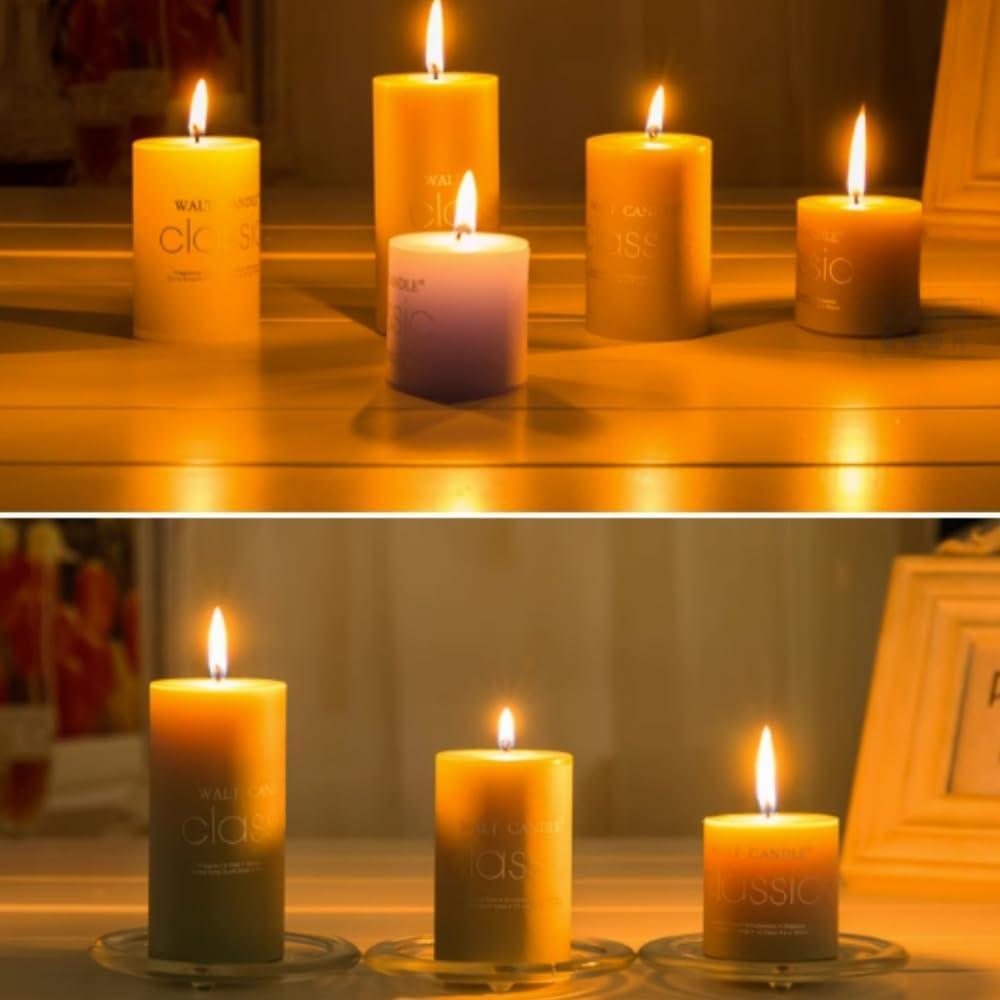 Paquete de 8 Velas Aromáticas de Pilar OUKEYI 5.08x7.62 cm