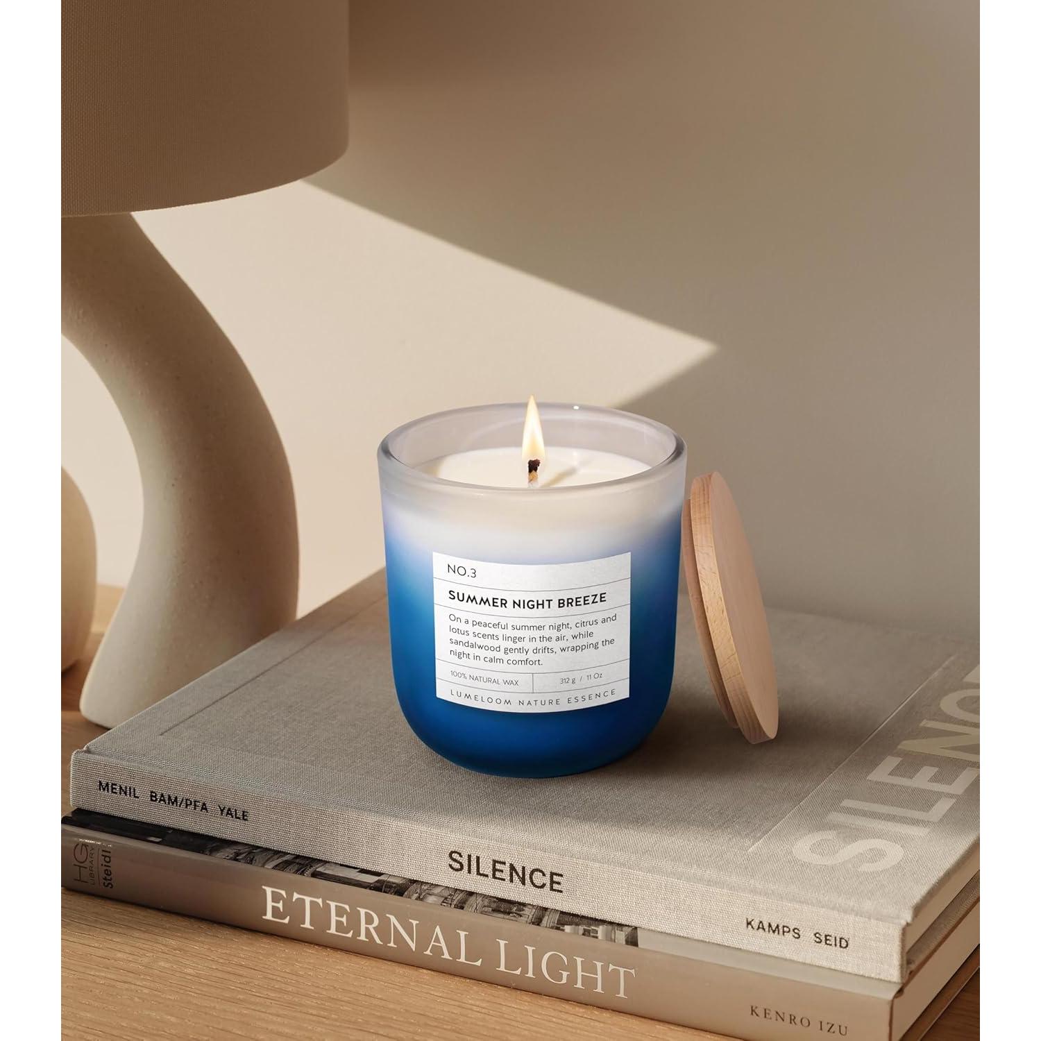 Vela Aromática LUMELOOM Brisa Nocturna 311g Cera Soja