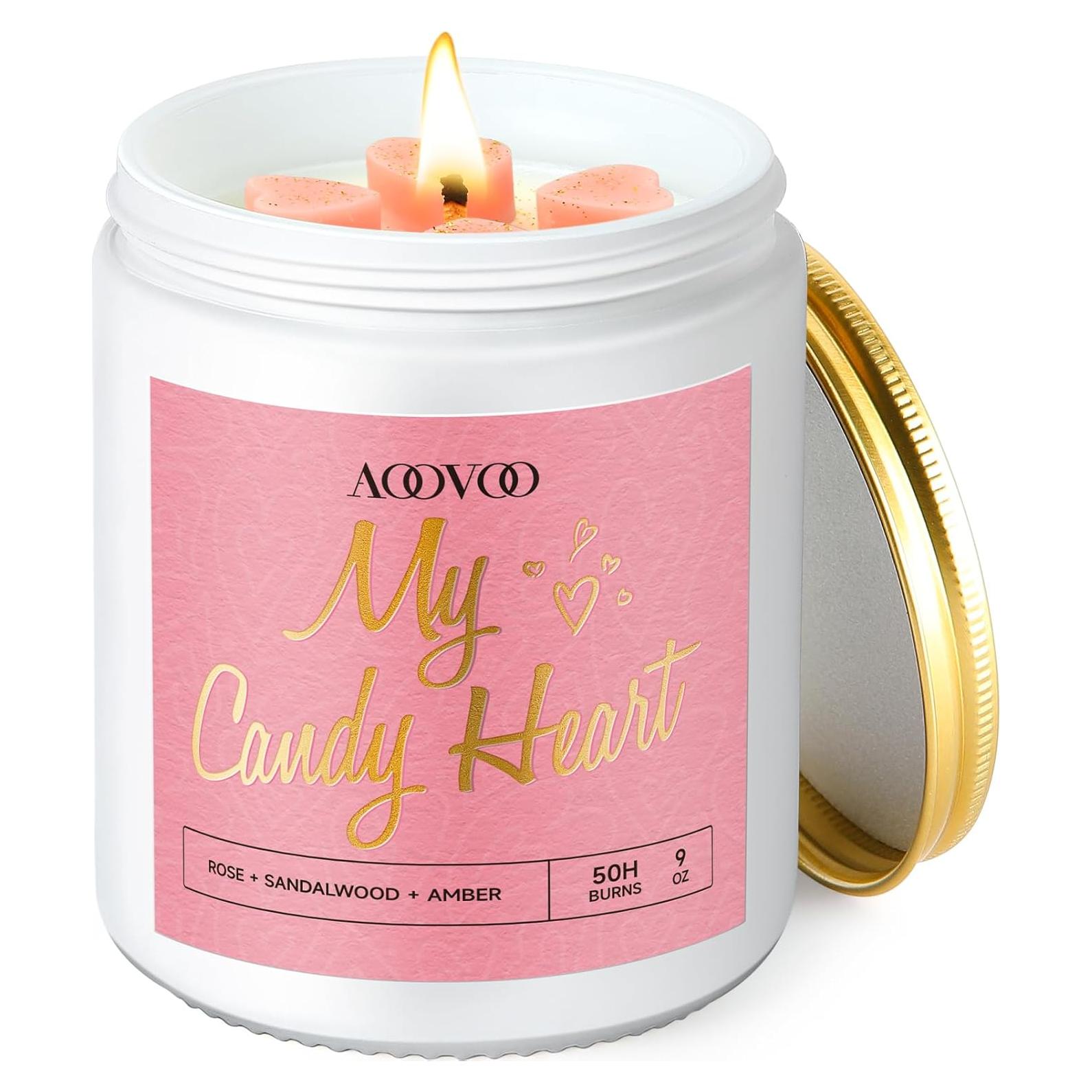 Vela Aromática AOOVOO 9oz Cera de Soja para Aniversario