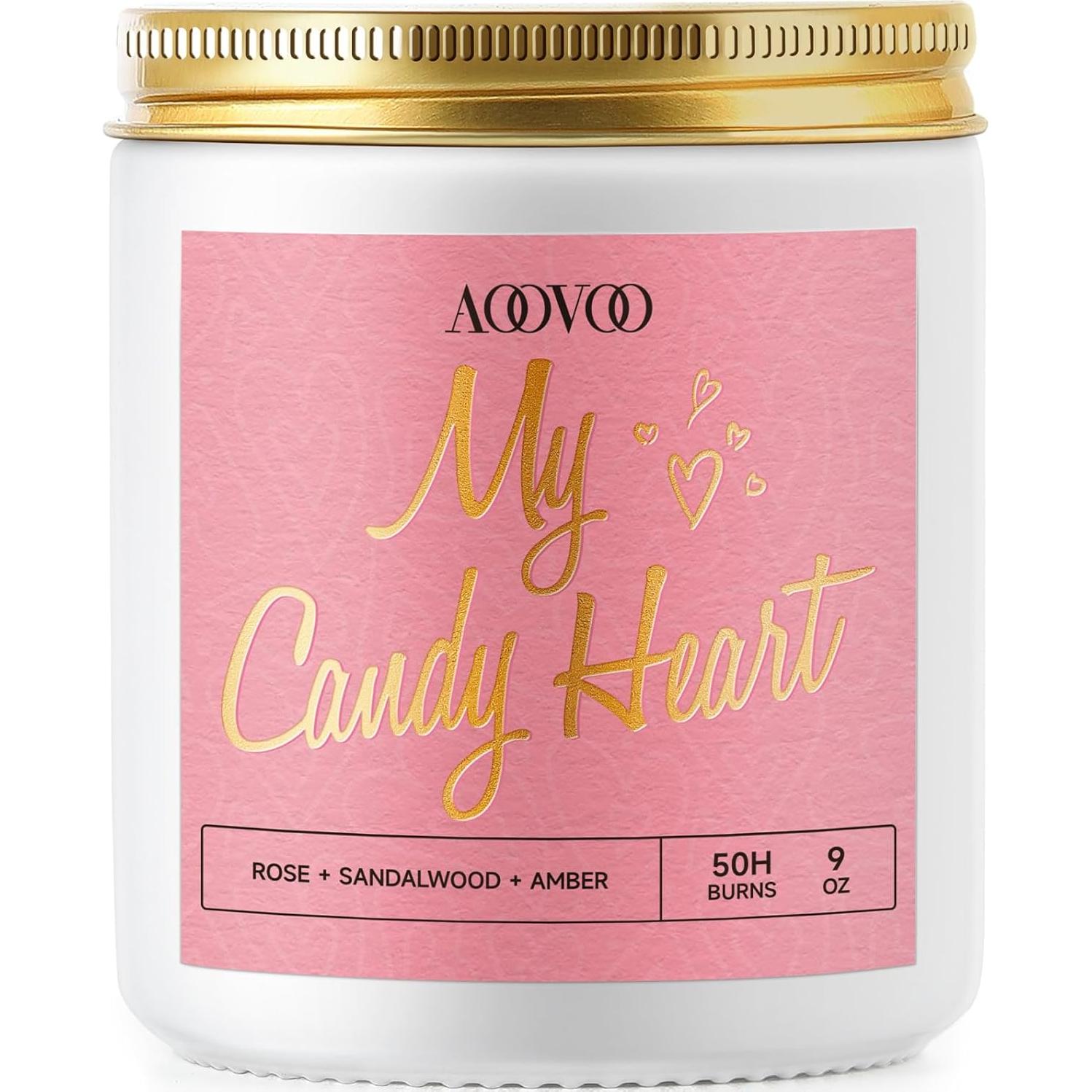 Vela Aromática AOOVOO 9oz Cera de Soja para Aniversario