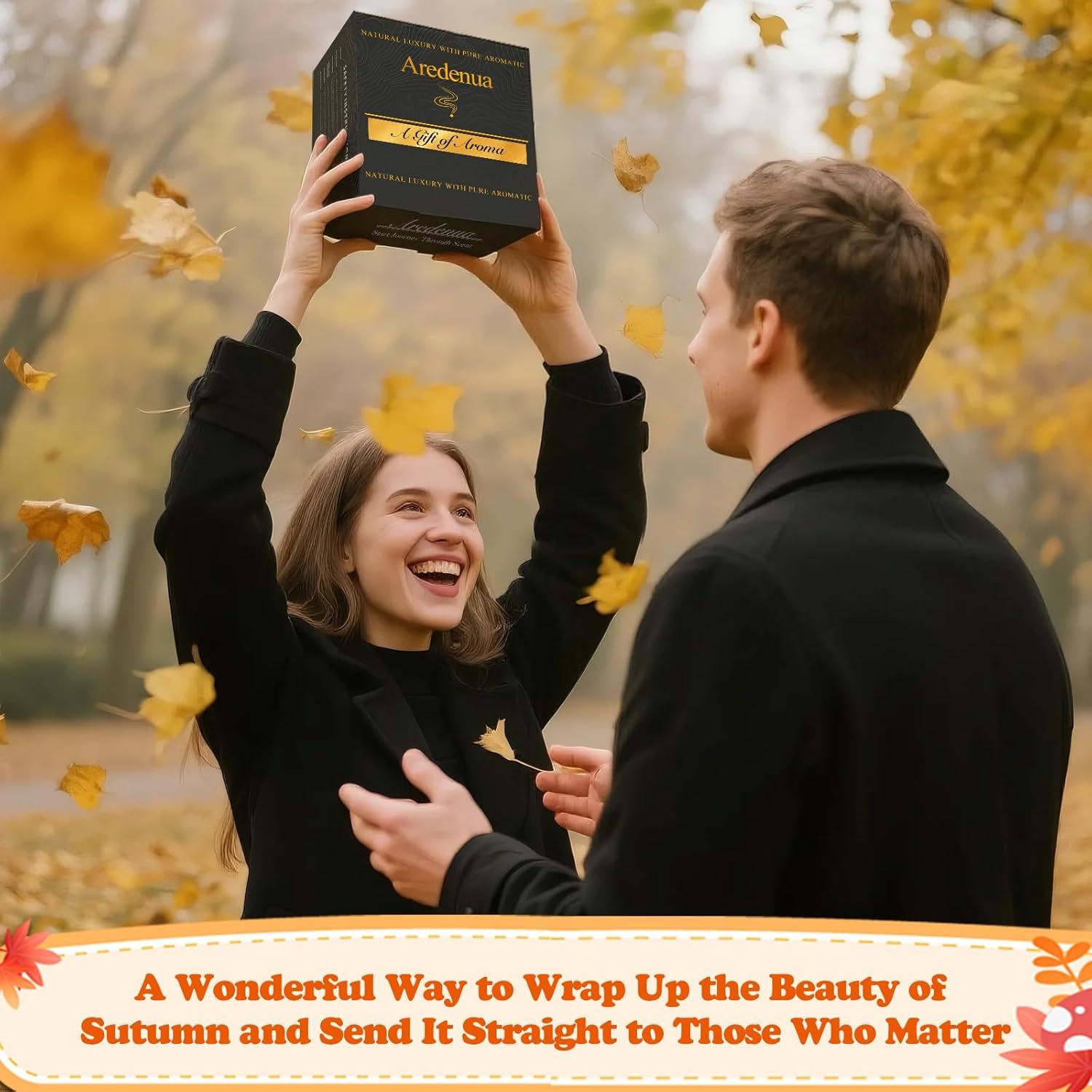 Juego de 4 Velas Aromáticas de Otoño Aredenua - Soja