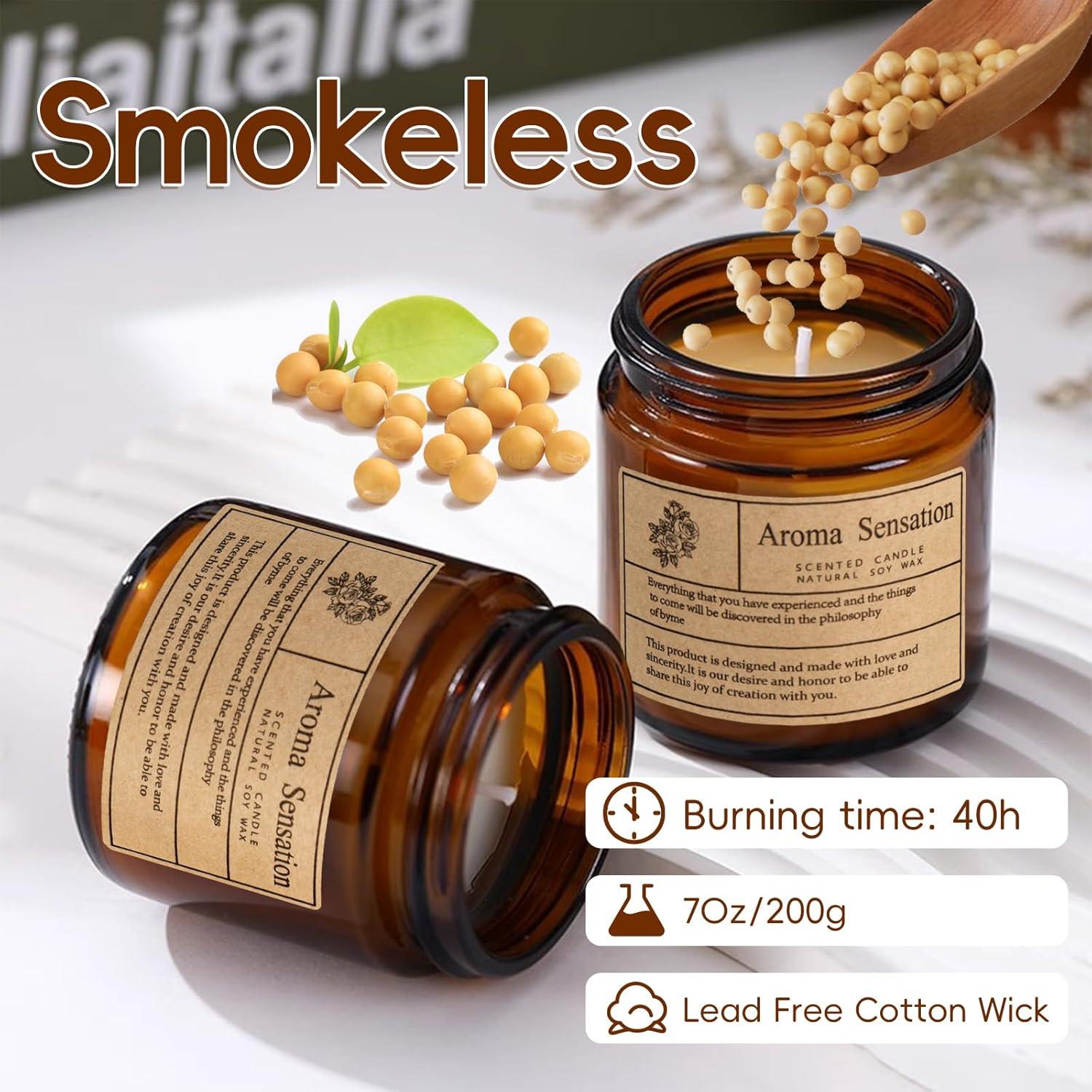 Vela Aromática de Lavanda Orgánica Arcasa 198g - Cera de Soja