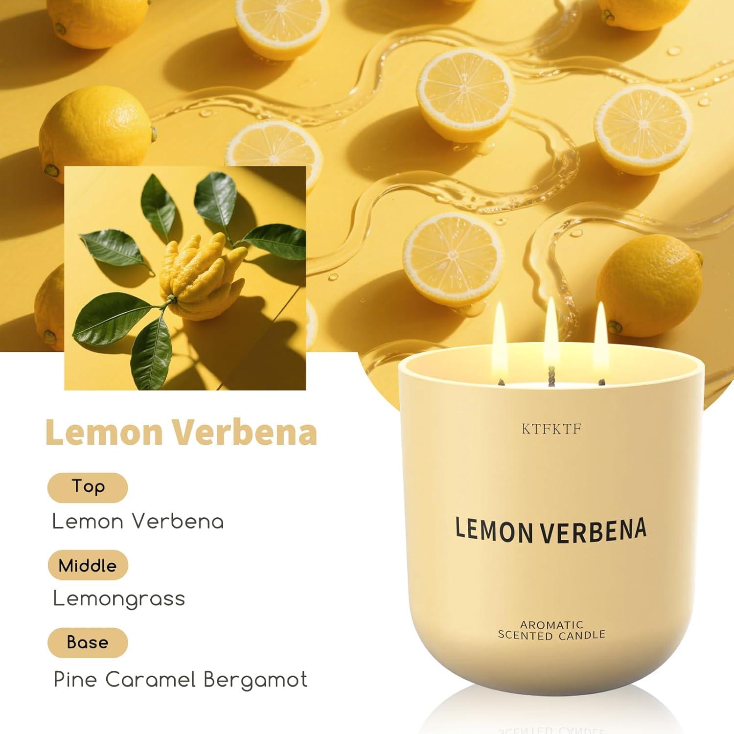 Vela Aromática KTFKTF Verbena de Limón 402.6g 80H
