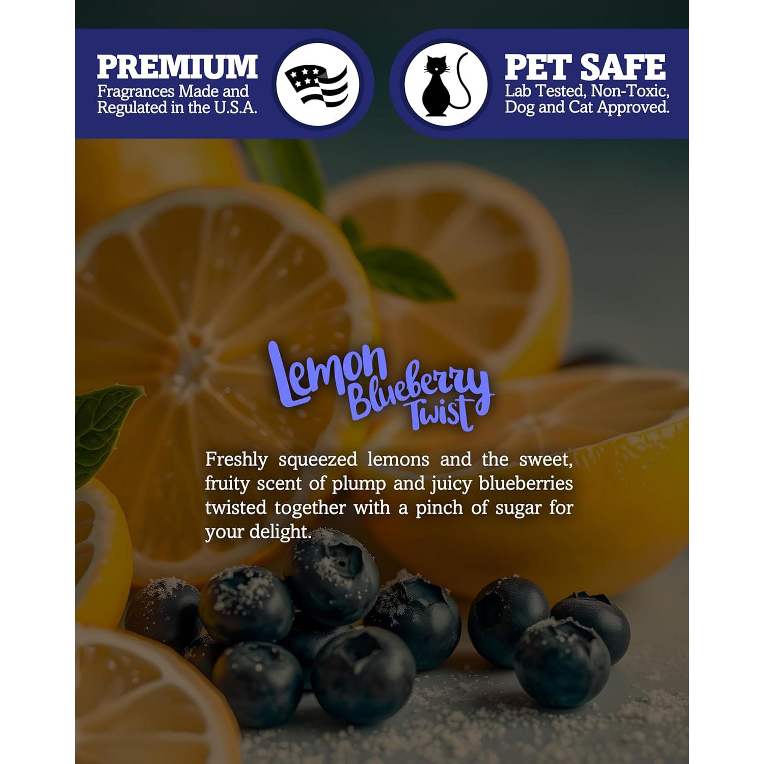 Velas Votivas de Soja Shortie's - Twist de Limón y Arándano - 6 Recargas