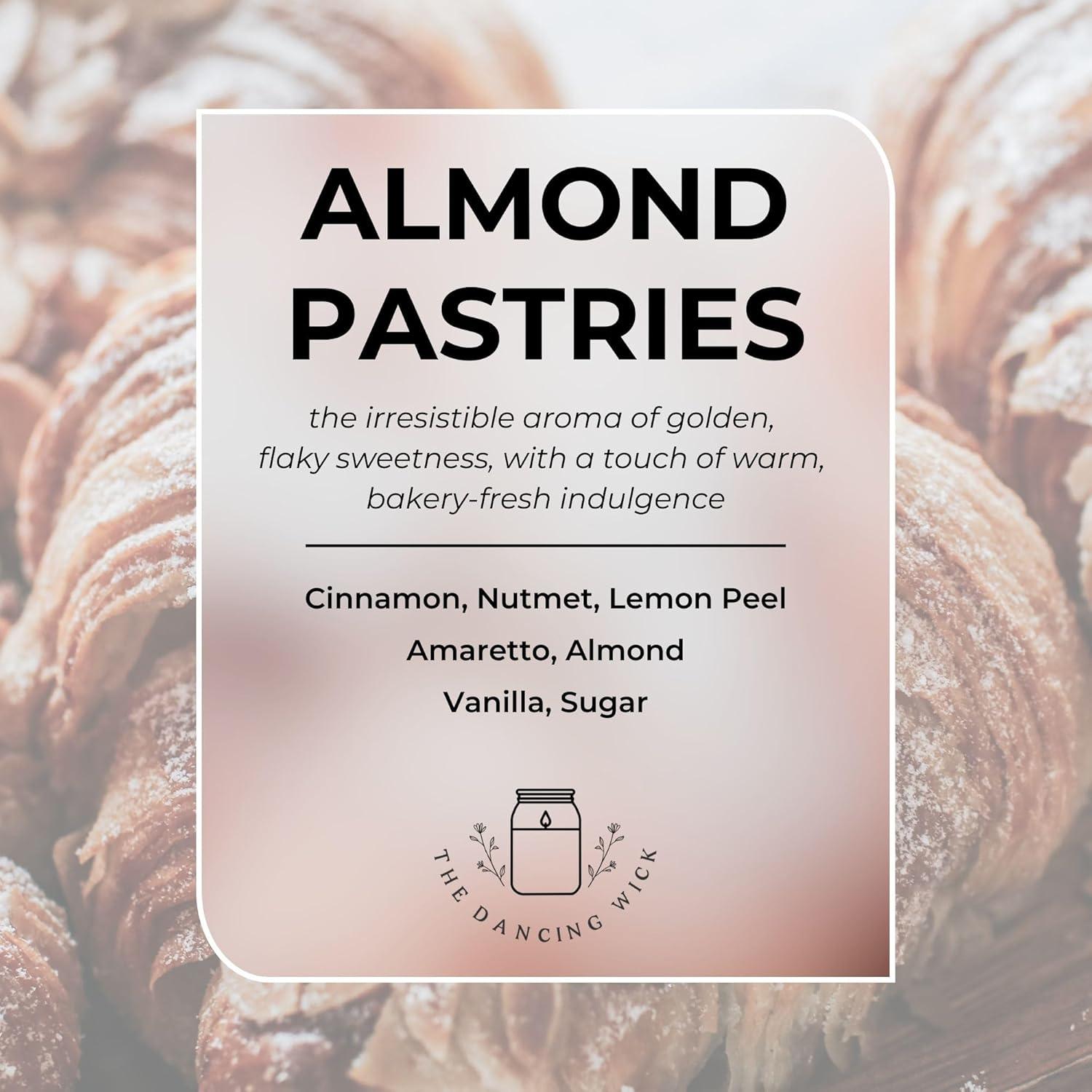 Vela Aromática de Cera de Soja The Dancing Wick 311g Pasteles de Almendra