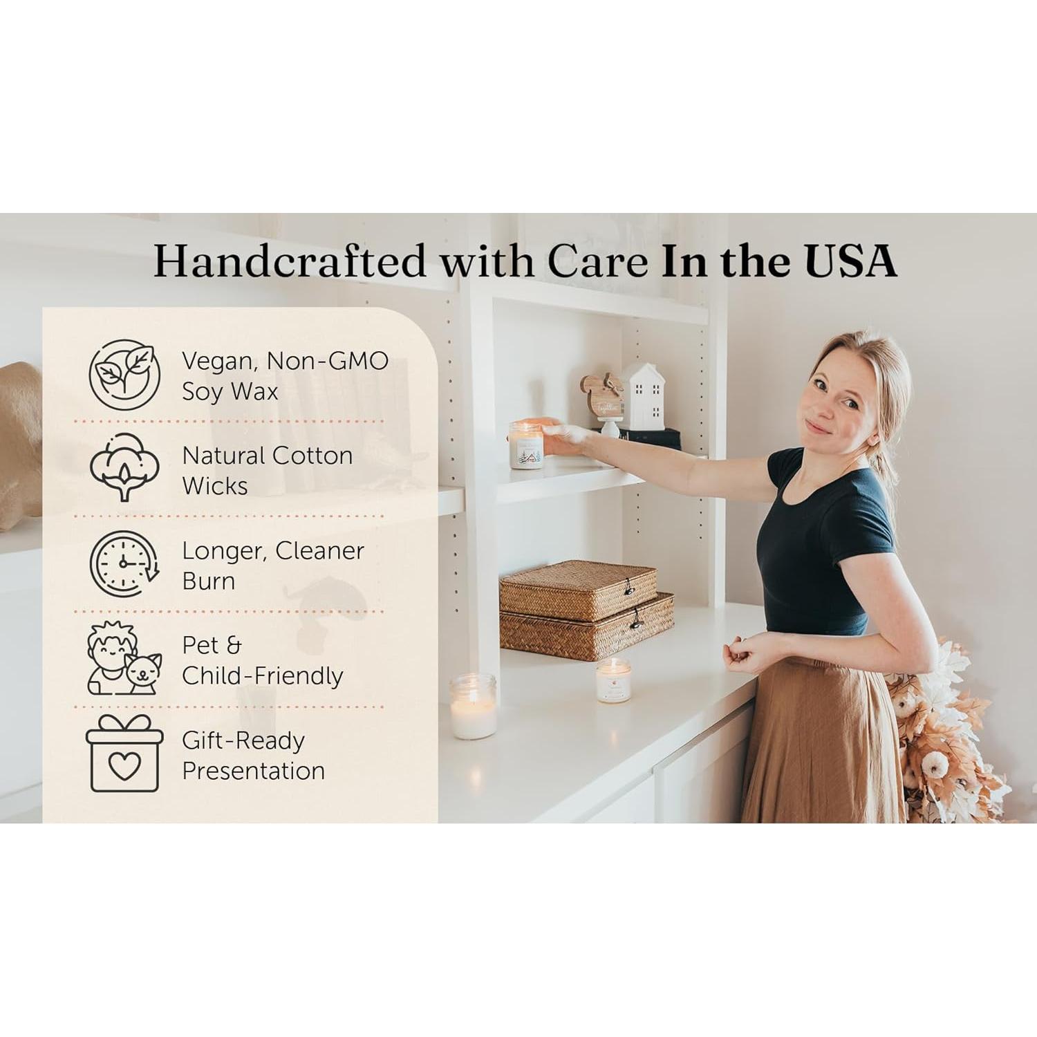 Vela Aromática de Cera de Soja The Dancing Wick 311g Pasteles de Almendra