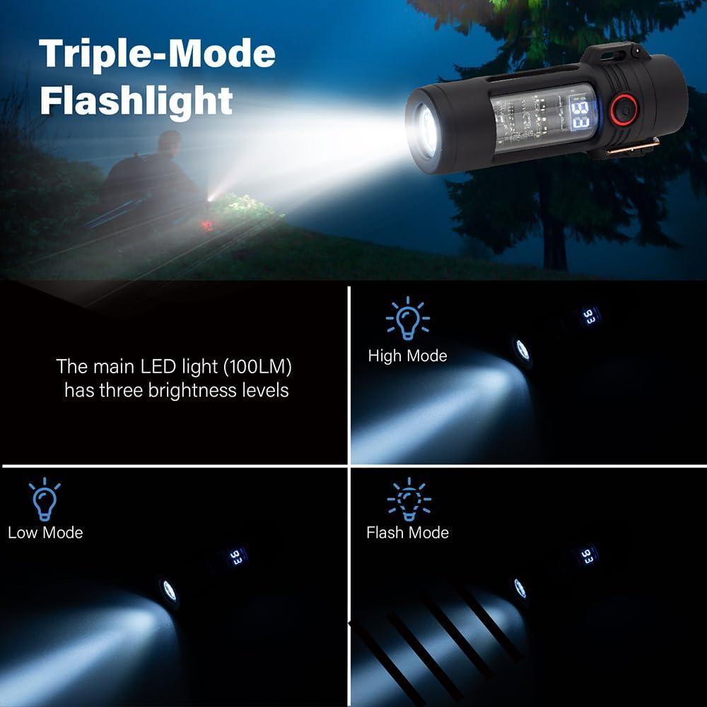 Encendedor Eléctrico KALIMO 2-en-1 a Prueba de Viento y Agua