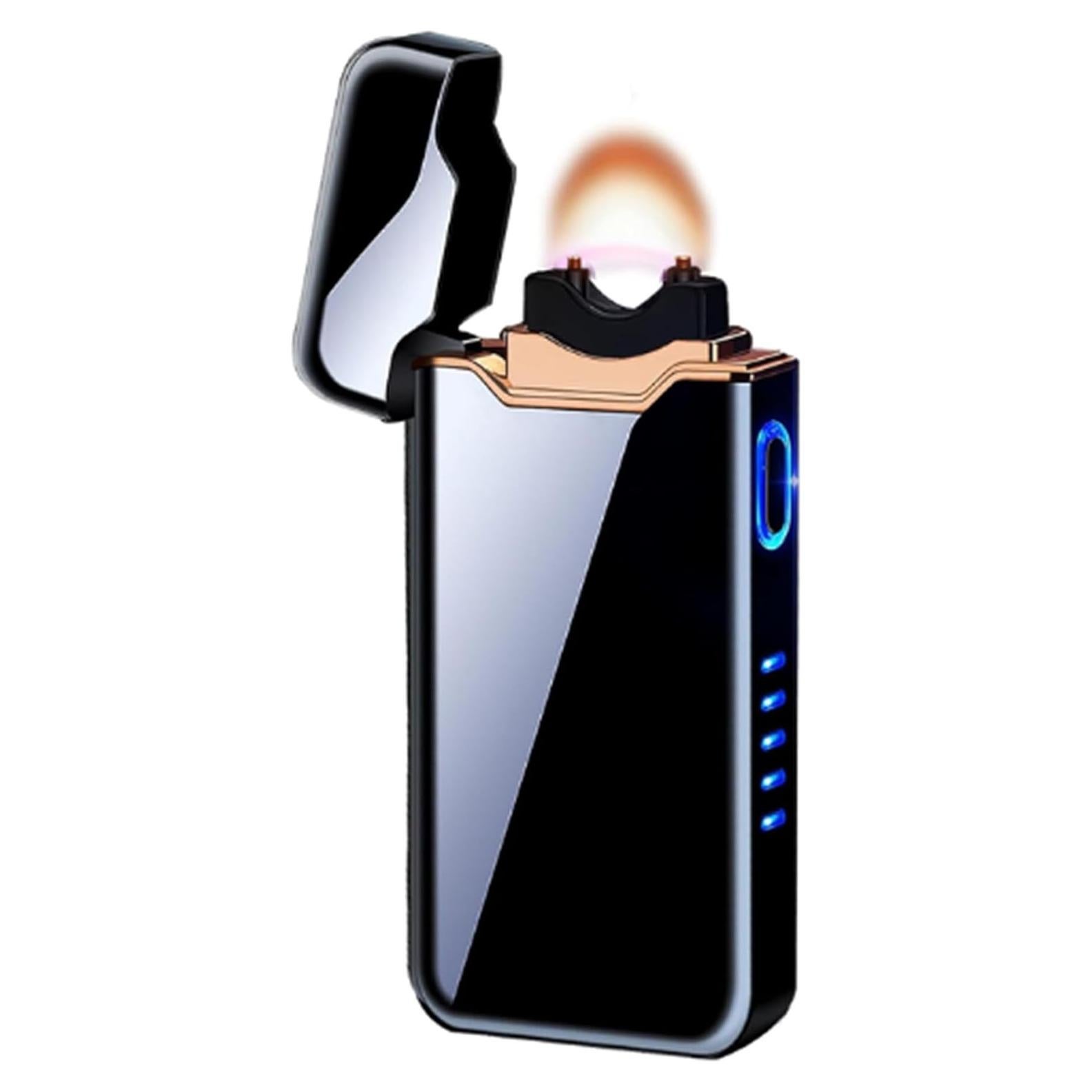 Encendedor de Plasma Recargable USB AnmaLabs Doble Arco Negro