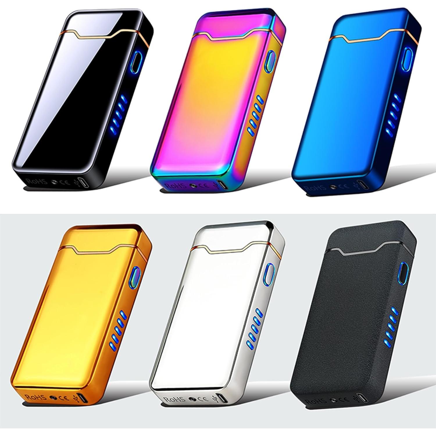 Encendedor de Plasma Recargable USB AnmaLabs Doble Arco Negro