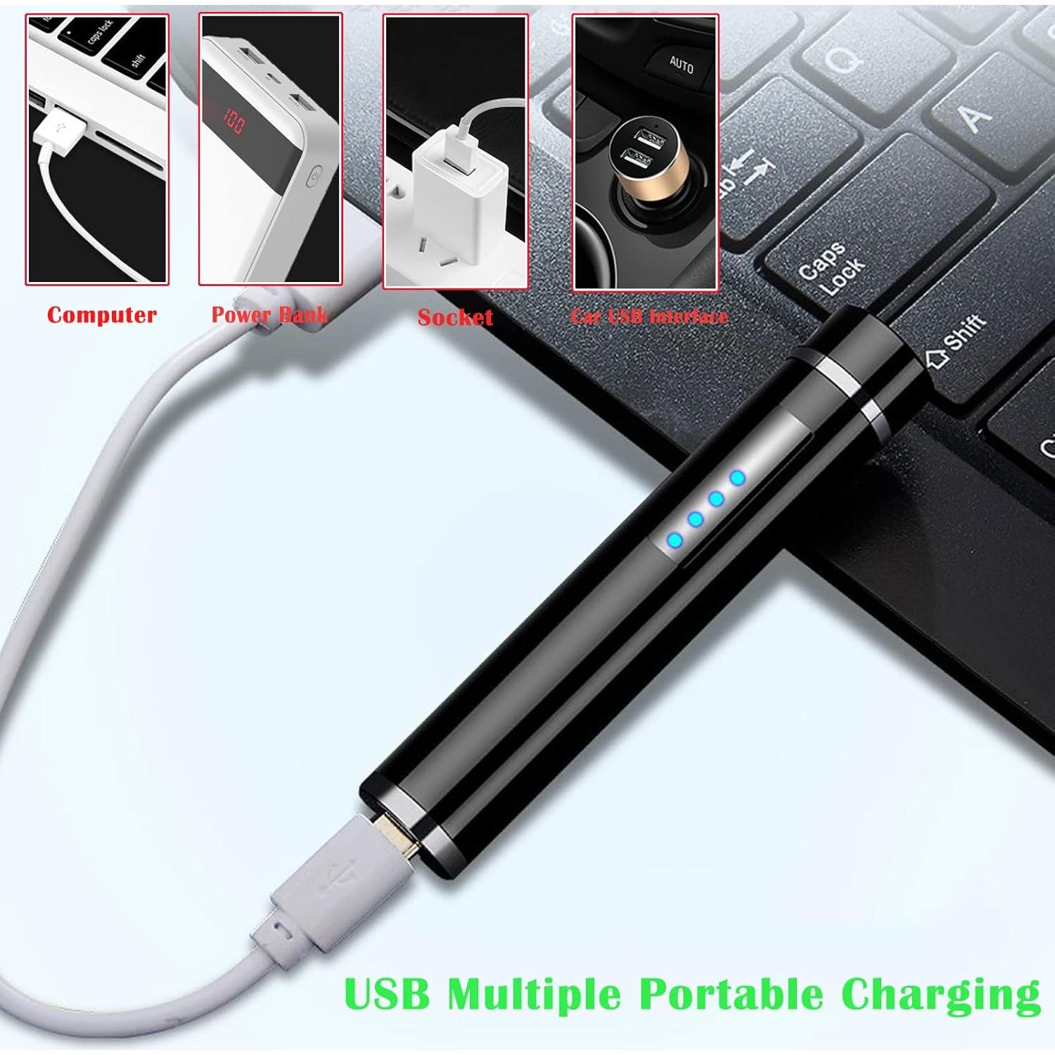 Encendedor Electrónico Recargable ZOIPPDMS HT79 Negro USB