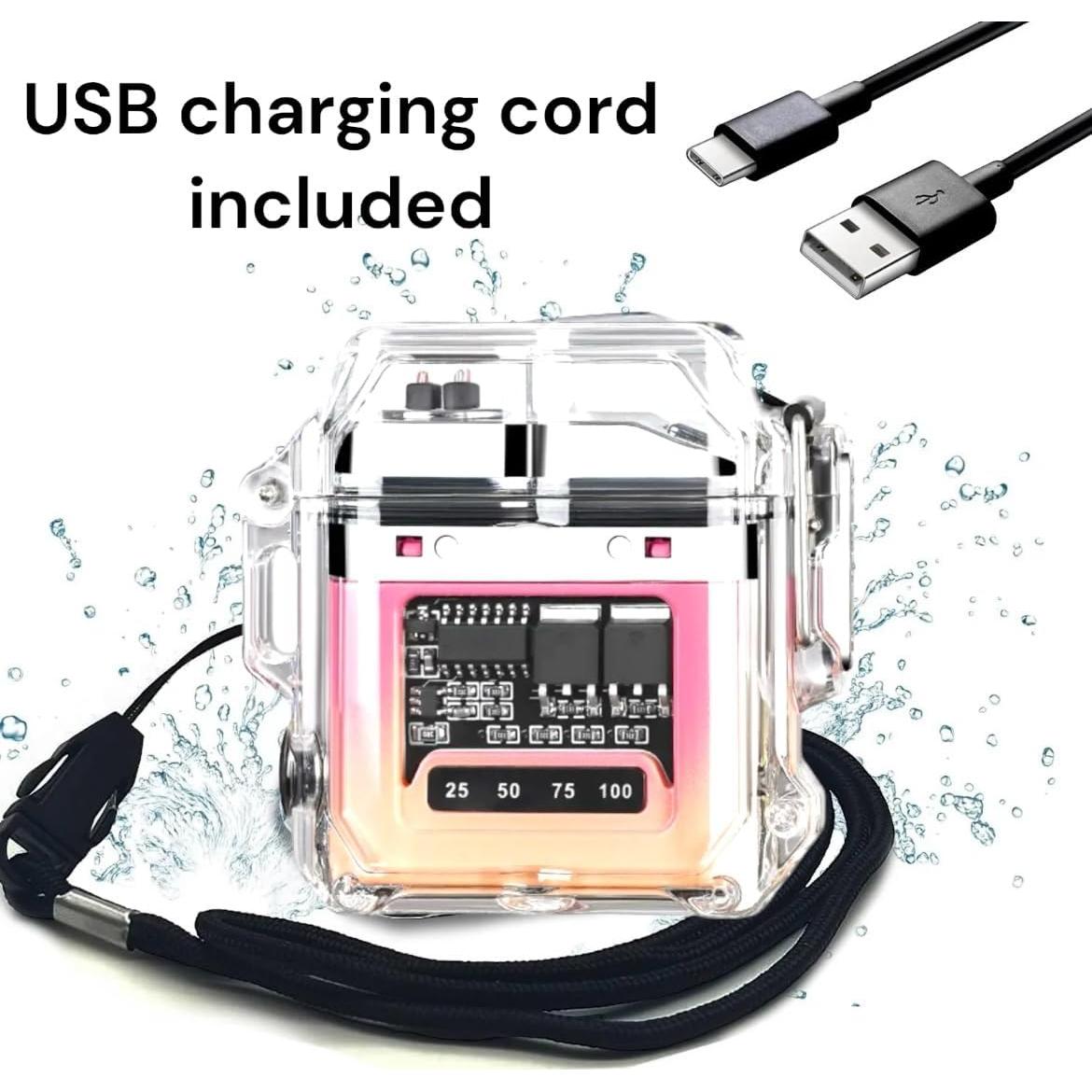 Encendedor Eléctrico Doble Arco NIVEK Recargable Impermeable