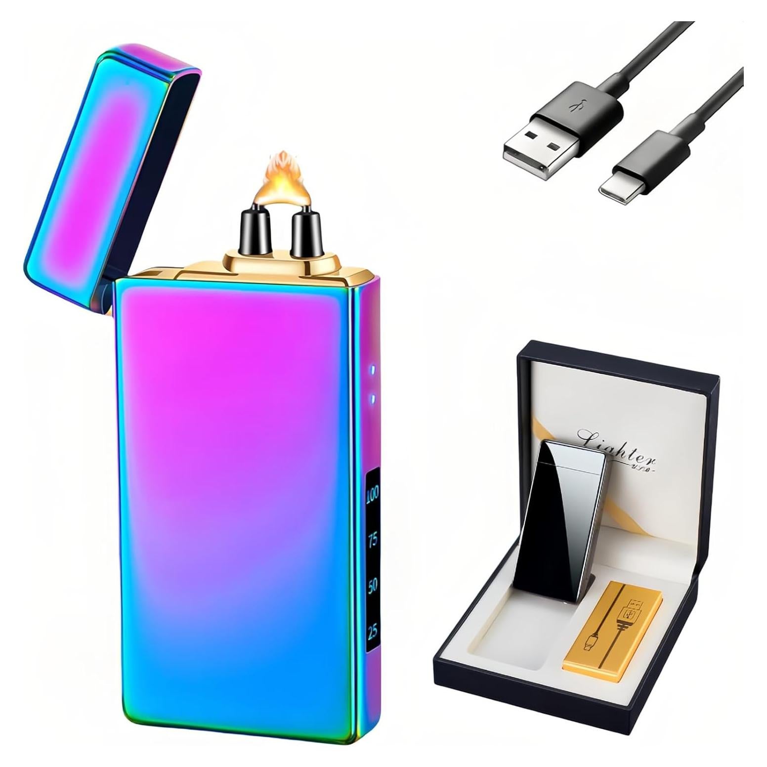 Encendedor Eléctrico NINSI NS-EL2306 USB Recargable a Prueba de Viento