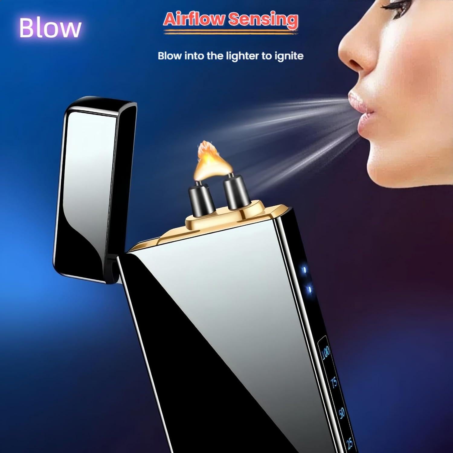 Encendedor Eléctrico NINSI NS-EL2306 USB Recargable a Prueba de Viento