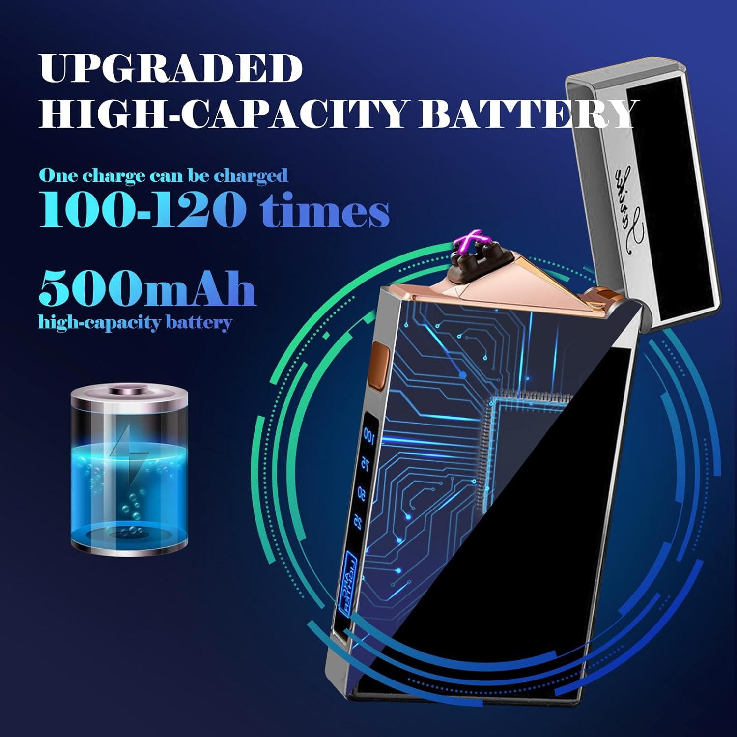 Encendedor Eléctrico BABOBIU Doble Plasma USB a Prueba de Viento