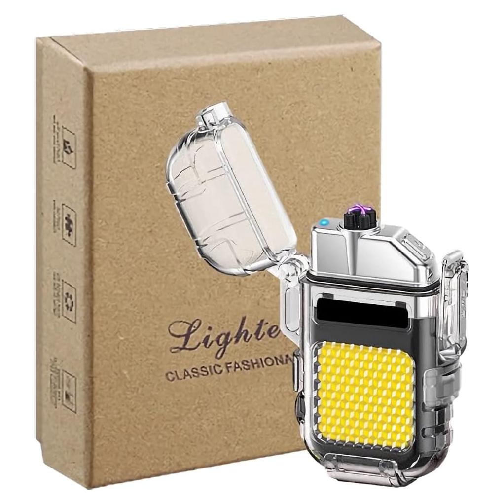 Encendedor Eléctrico Recargable COZYLIFE con Linterna LED Negro