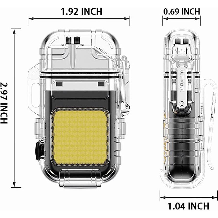 Encendedor Eléctrico Recargable COZYLIFE con Linterna LED Negro