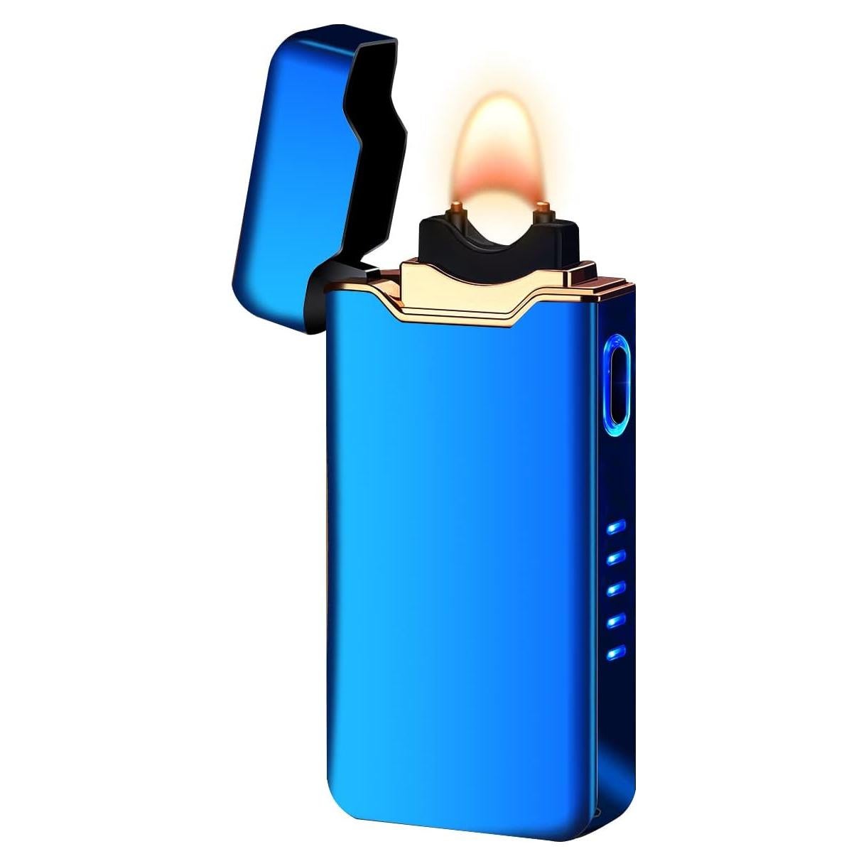 Encendedor Eléctrico COZYLIFE Azul Recargable USB a Prueba de Viento