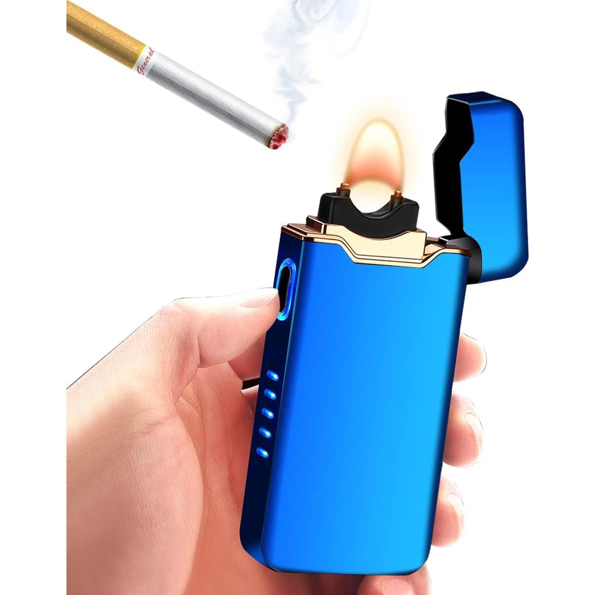 Encendedor Eléctrico COZYLIFE Azul Recargable USB a Prueba de Viento